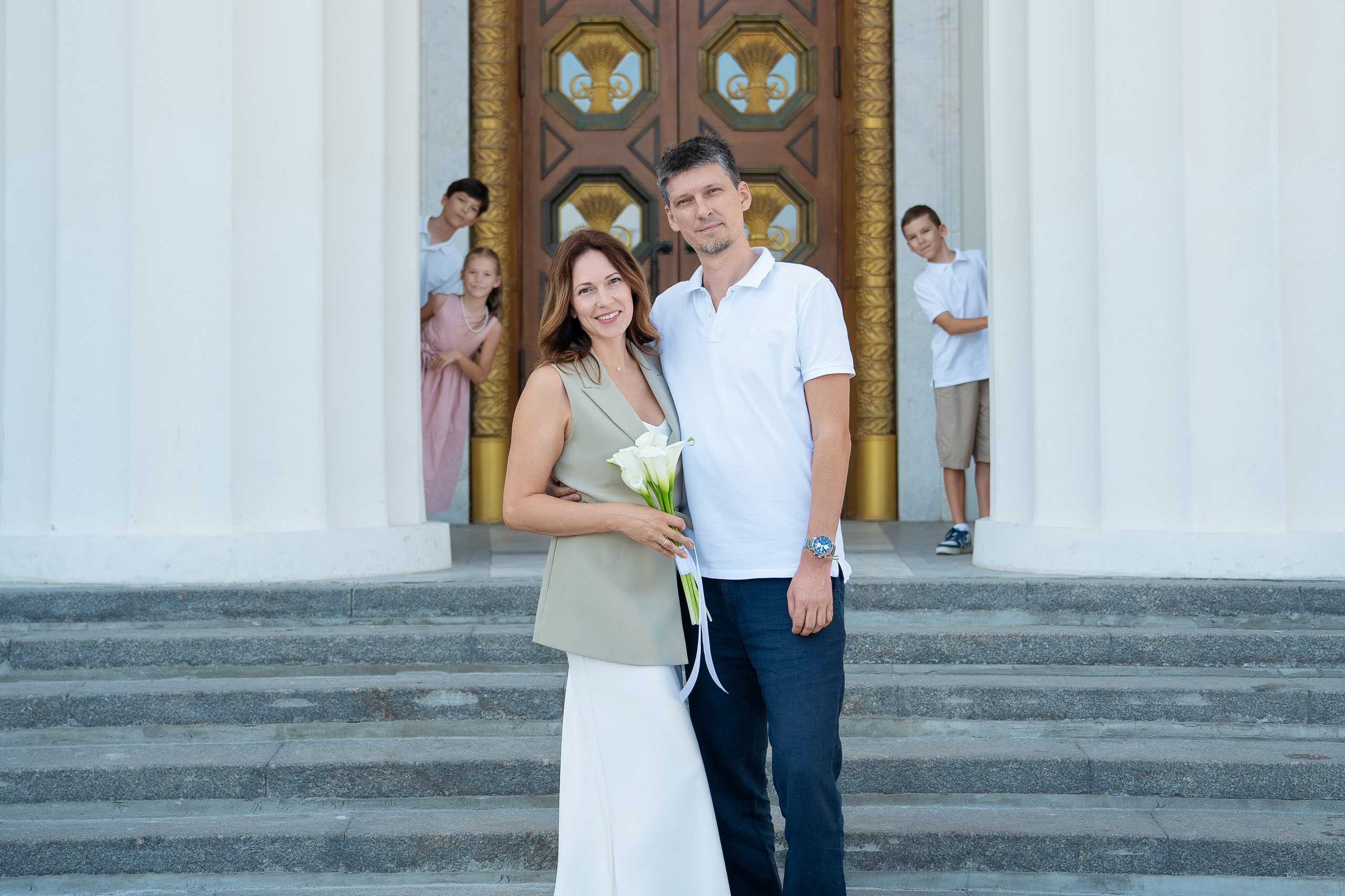 Золотая свадьба прогулка ВДНХ. Профессиональный фотограф в Москве и Одинцово Родика Архип