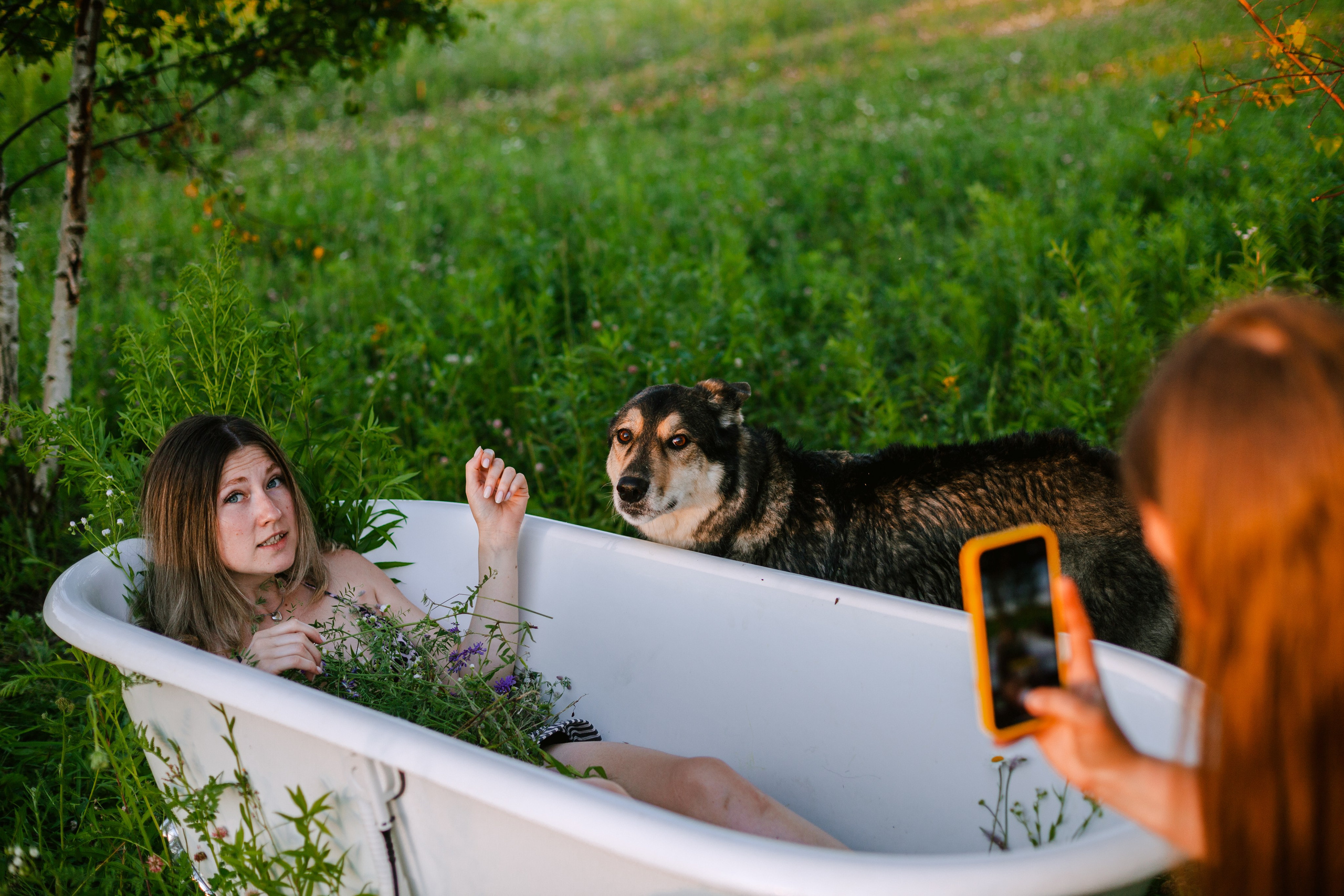 Ванна в поле. Фотограф-анималист Татьяна Степанова
