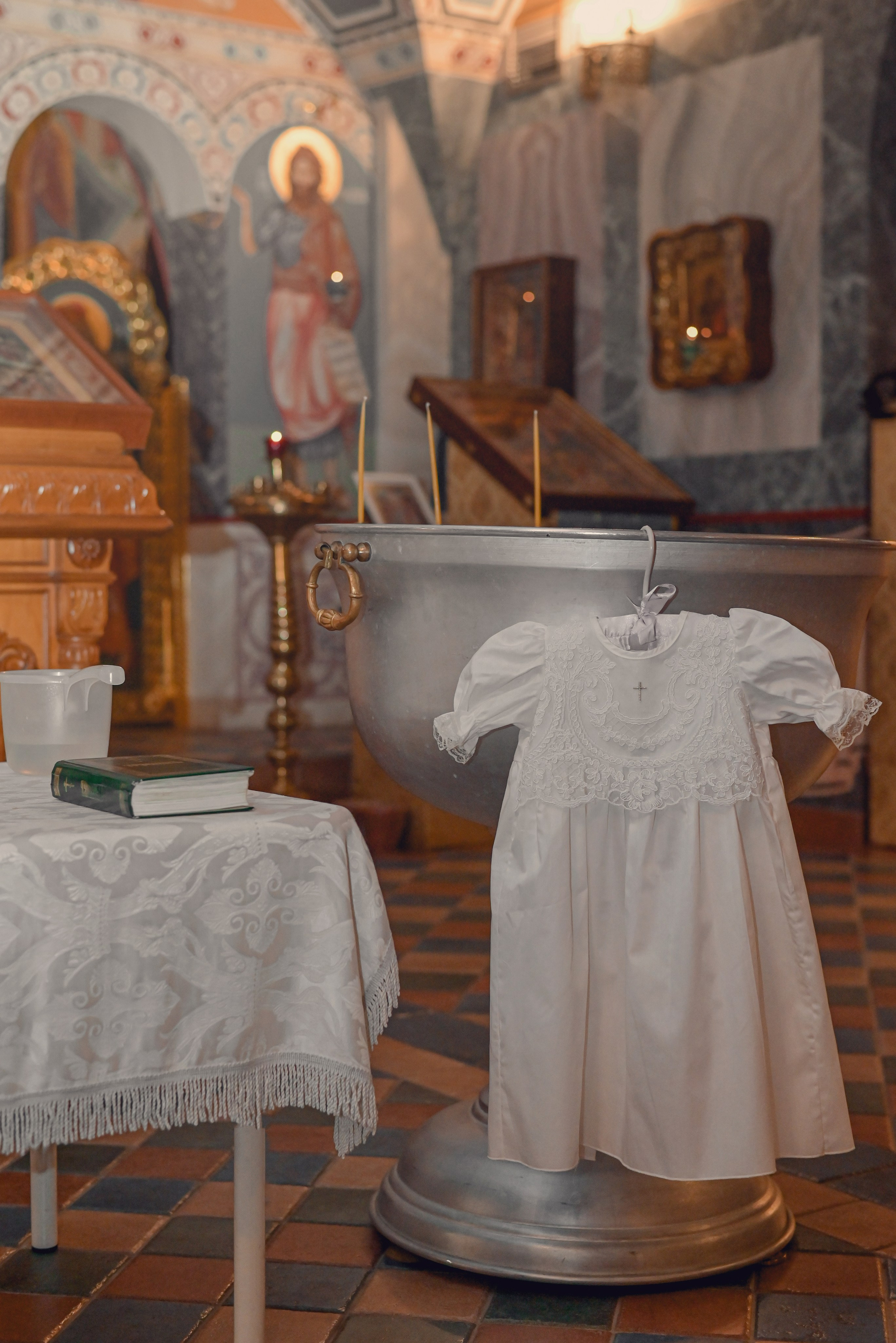 Крещение Катюши. Фотограф на Крещение. Семейный фотограф. Москва