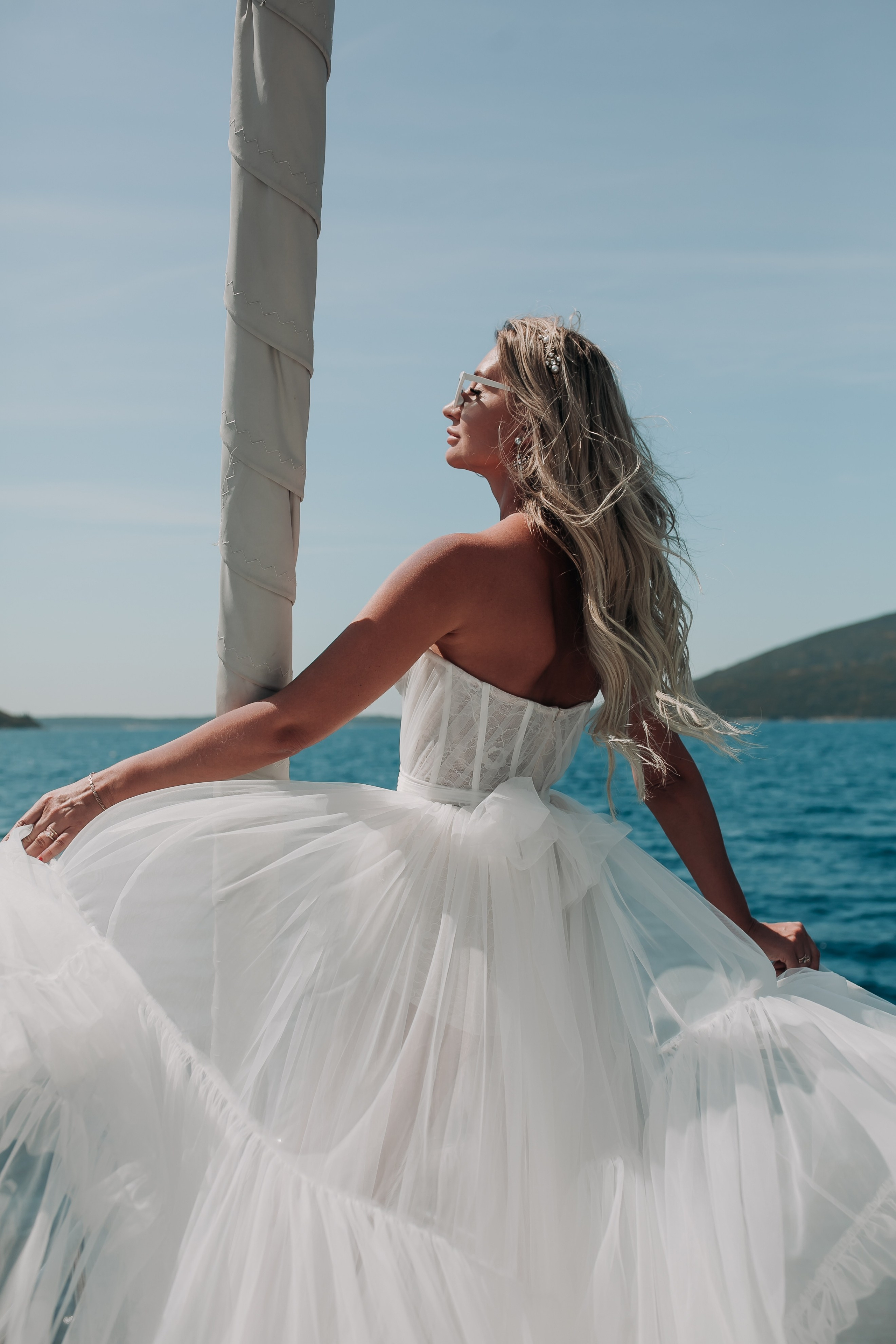 Свадебная фотосессия на яхте в Черногории. Семейный и свадебный фотограф в Черногории Татьяна Белякова