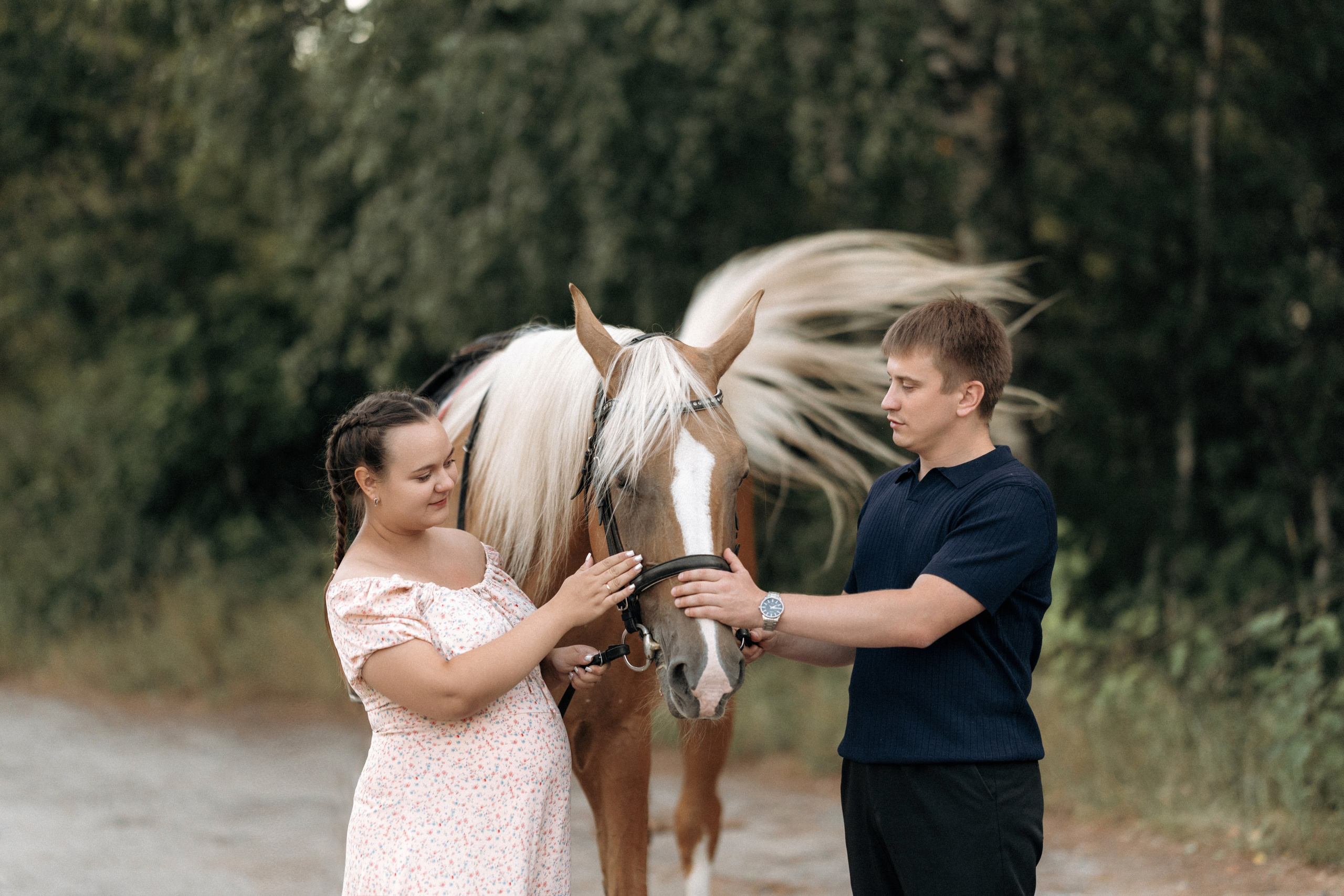 Фотосесиия с лошадью. Семейный и свадебный фотограф в Ульяновске Арина Авдеева