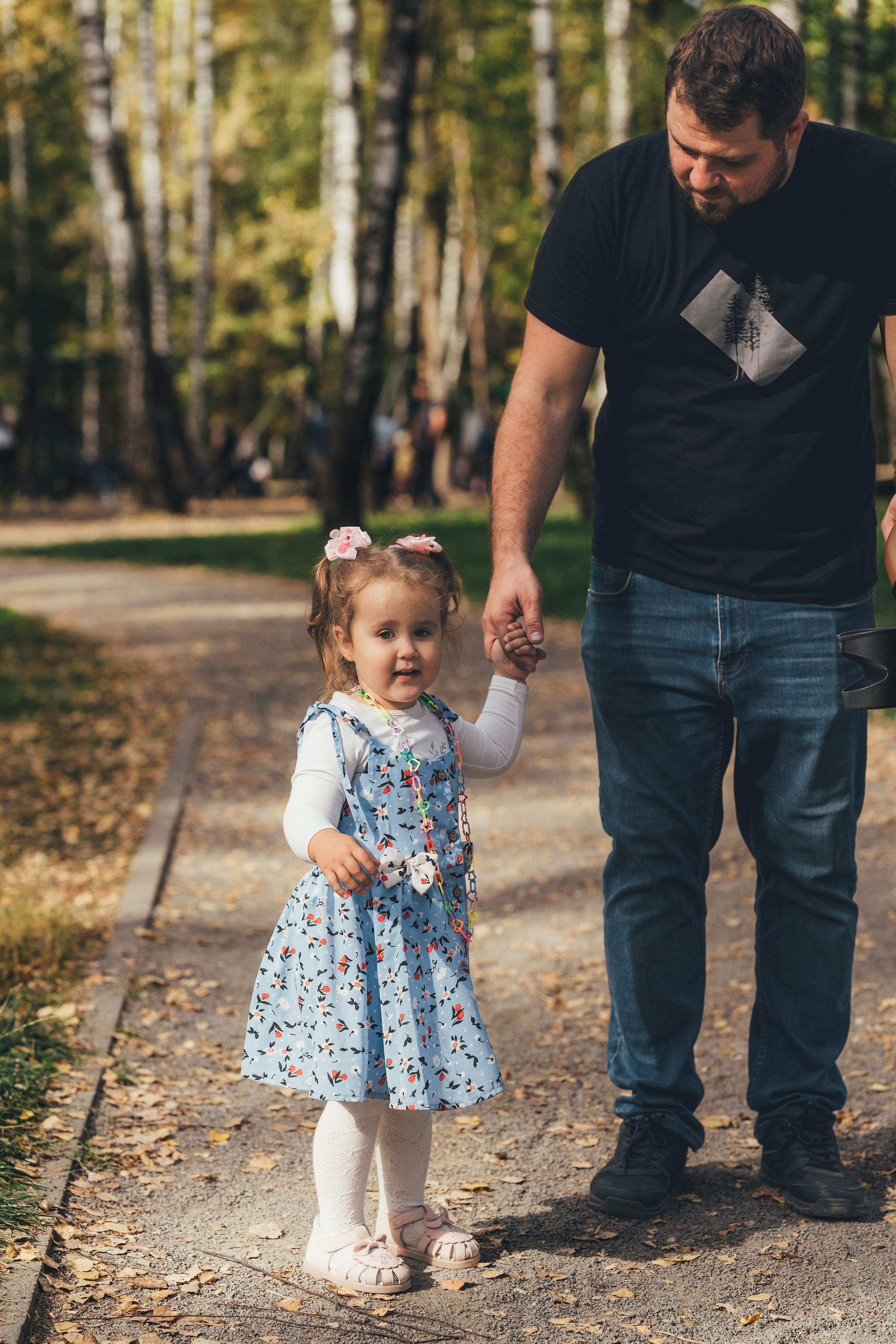 Денис с дочкой, Балашиха, парк Пехорка. Наталья Дукалова фотограф Щелково Королев Пушкино Москва Балашиха