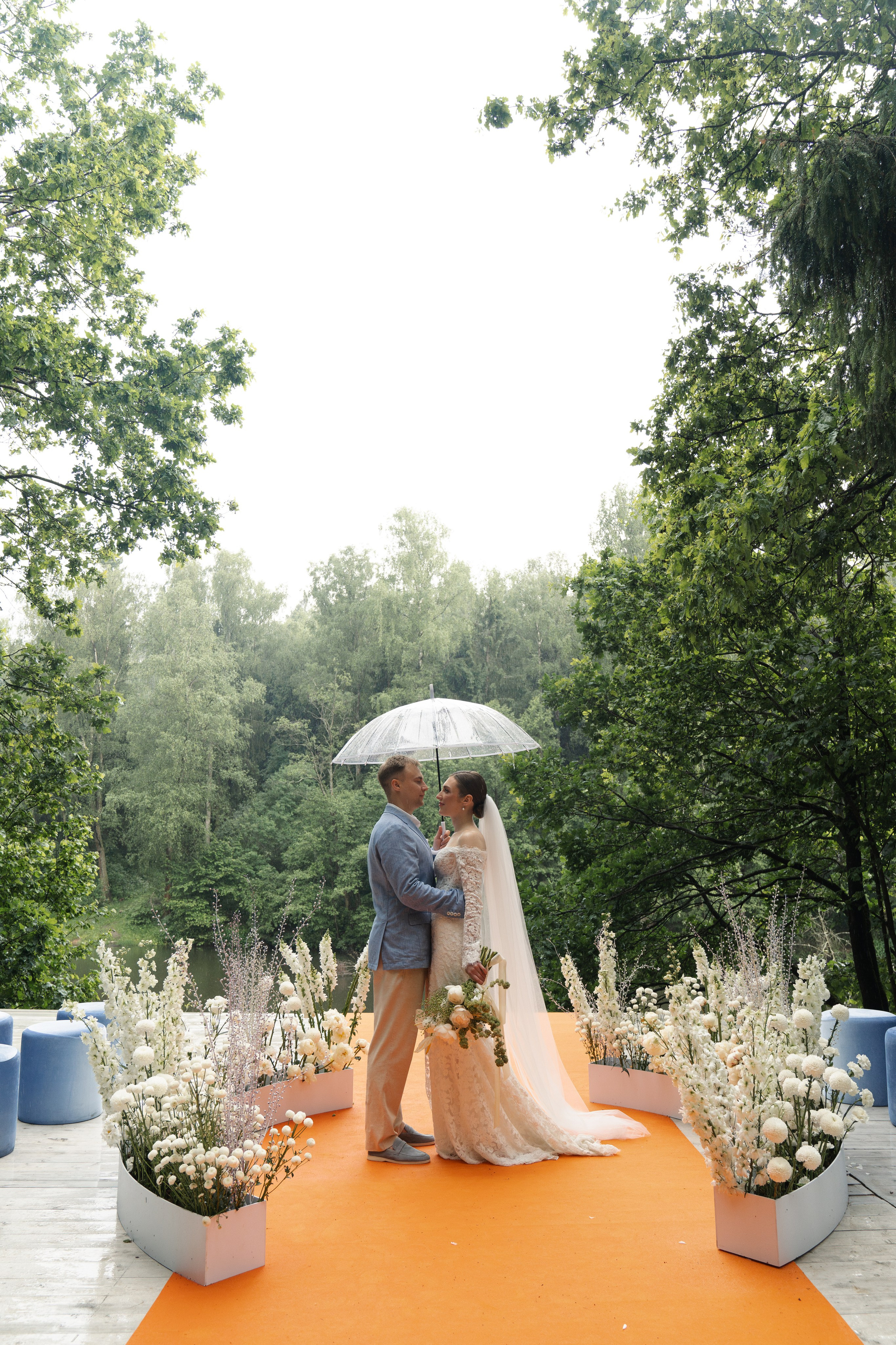 Оранжево-голубое слияние. VENSKAYA WEDDING & EVENT PLANNER