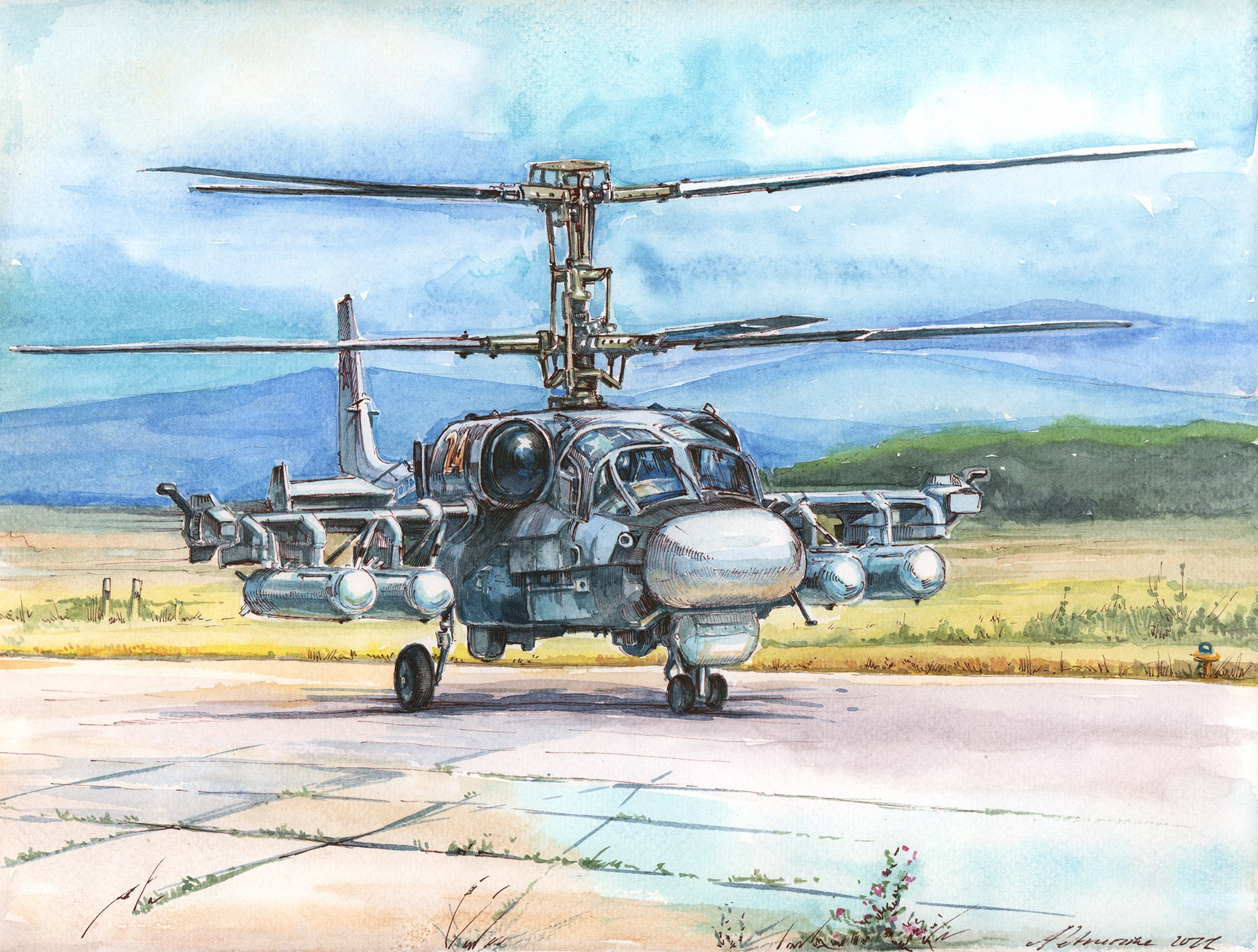 Авиация. Художник Александр Петрунин