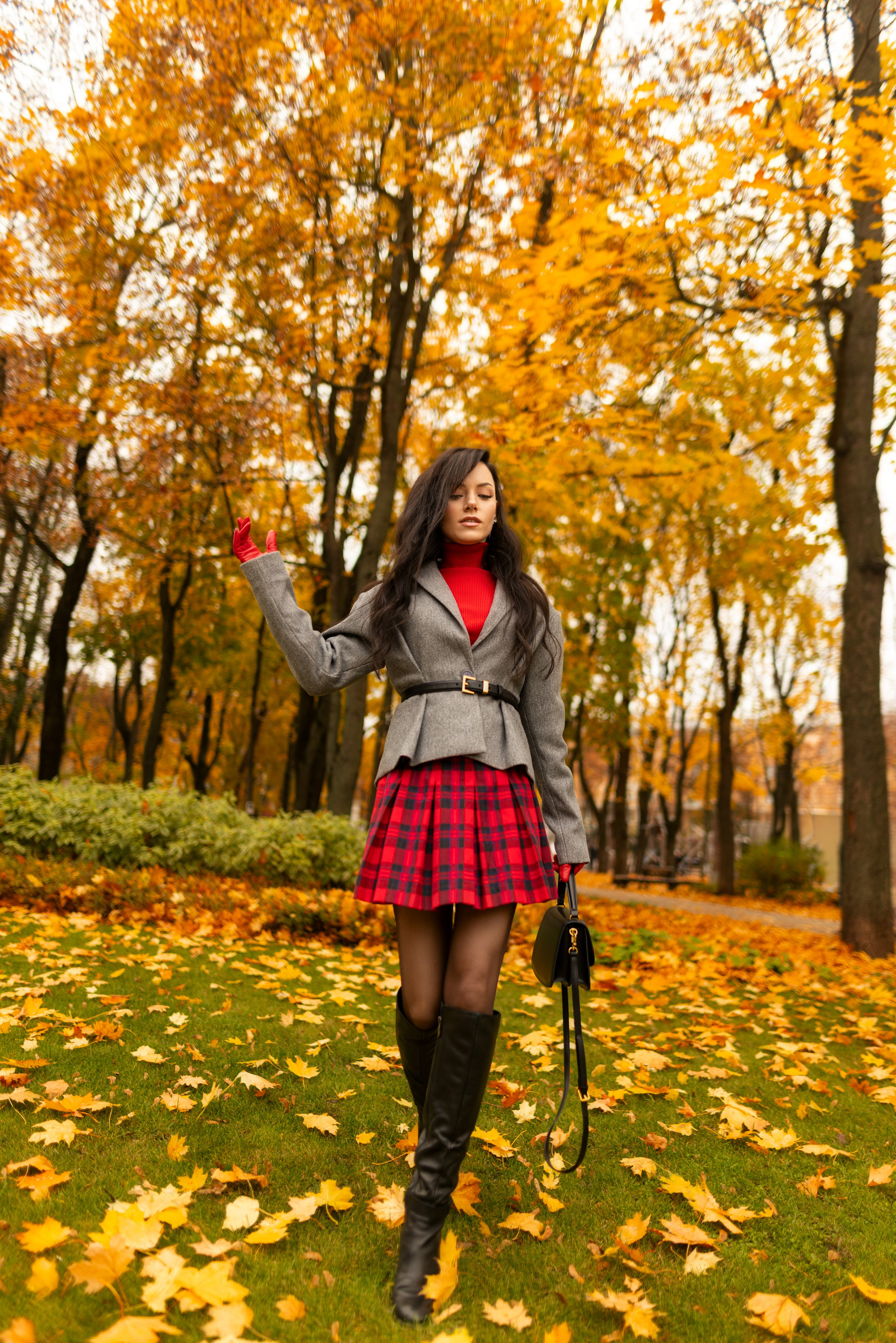 Фотосет с Екатериной в парке на осеннюю тему для «себя»