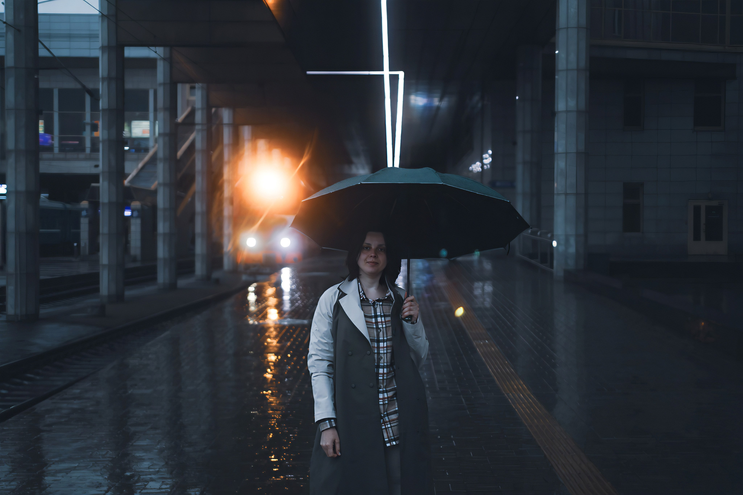 Фотосессия на вокзале