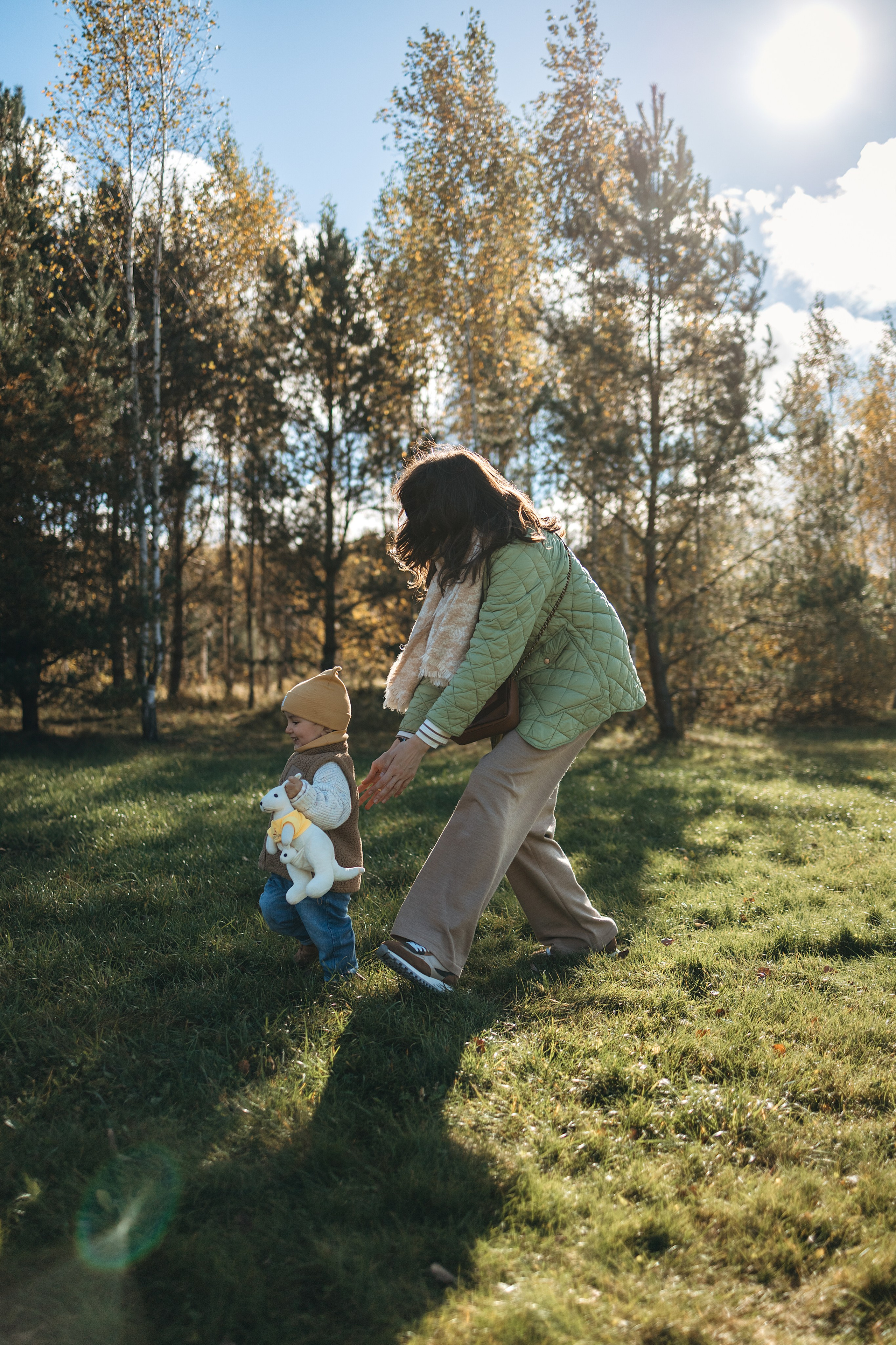 Осенняя семейная съемка. Фотограф Анималист в Москве Анастасия Жучкова