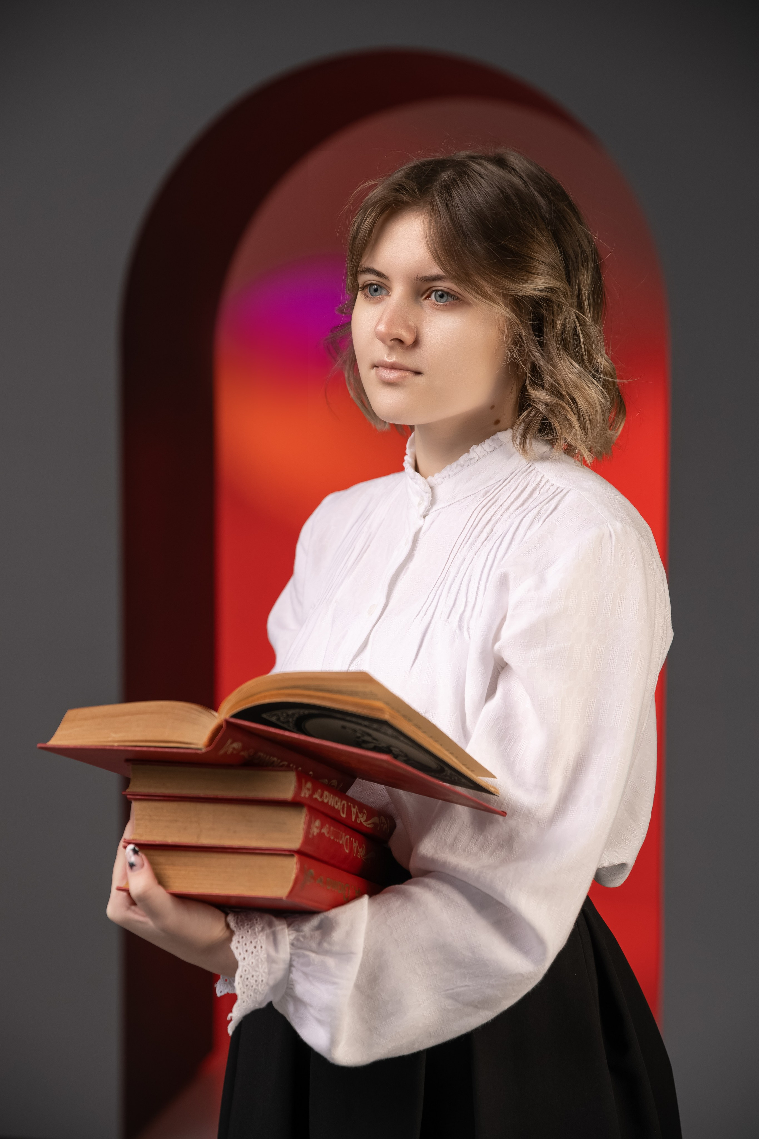 Фотосессия с цветным светом. Выпускные альбомы Евгении Виноградовой г. Липецк