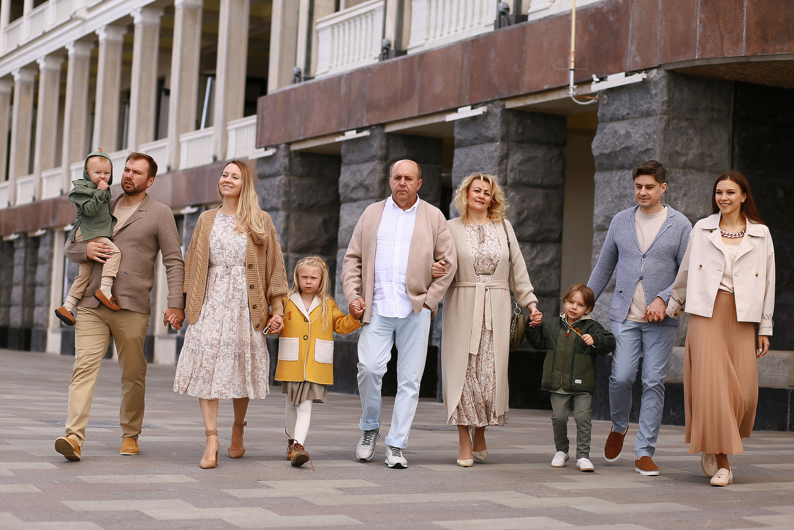 Семья Ани. Прогулка на Речном вокзале. Фотограф Москва Лара Чайка