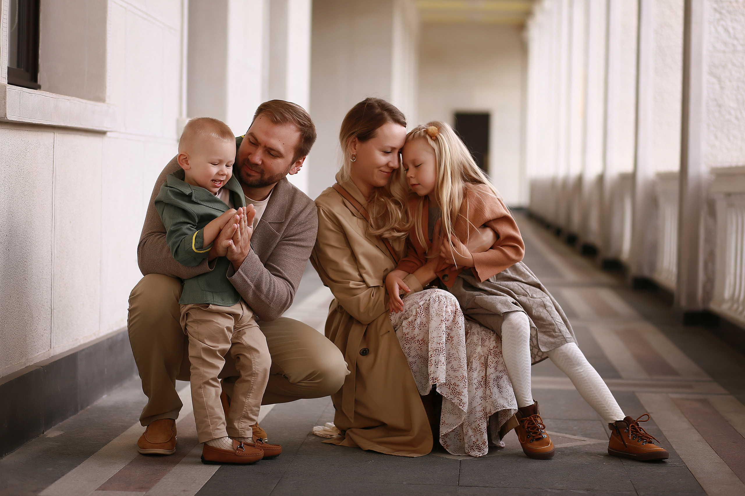 Семья Ани. Прогулка на Речном вокзале. Фотограф Москва Лара Чайка