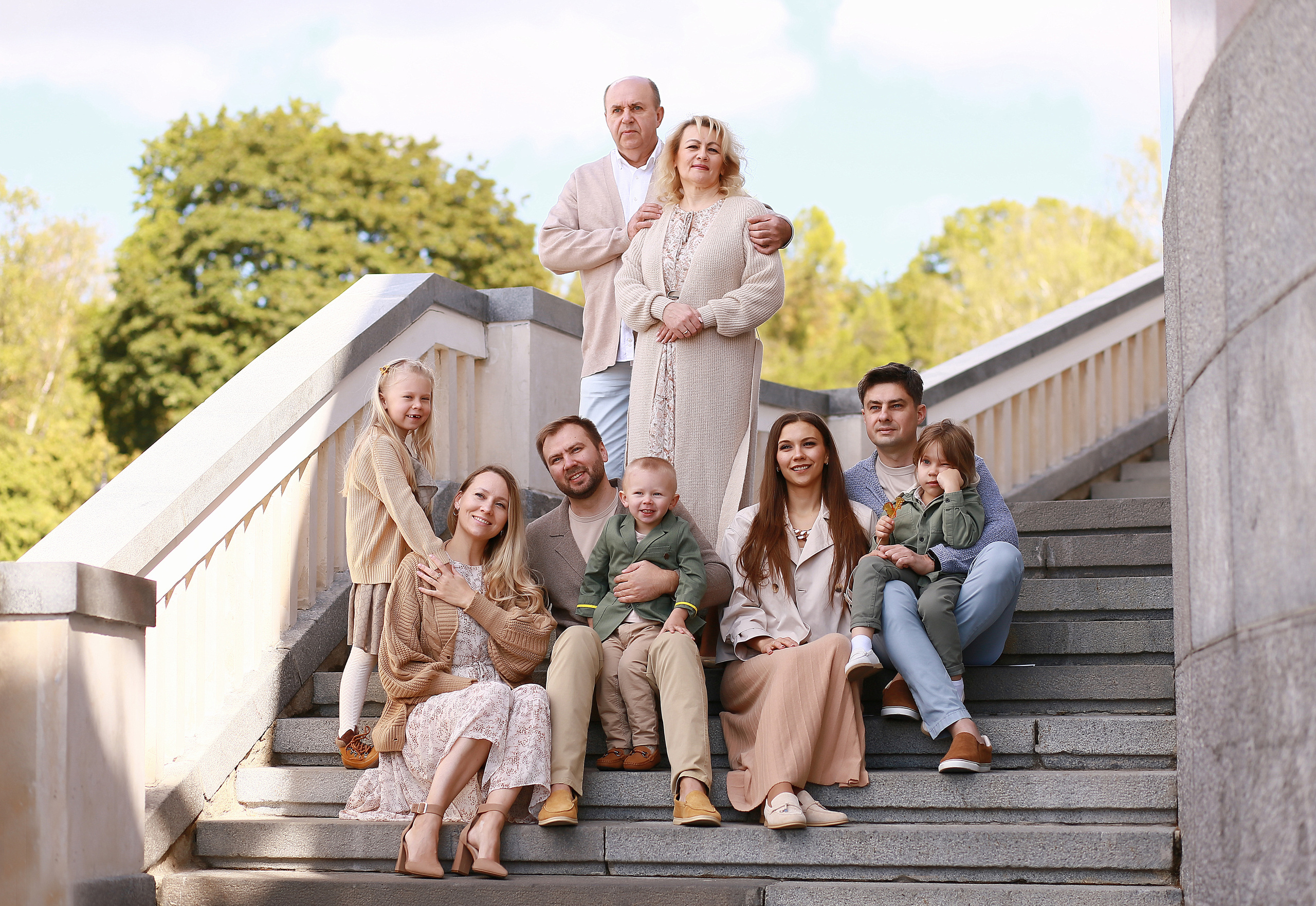 Семья Ани. Прогулка на Речном вокзале. Фотограф Москва Лара Чайка