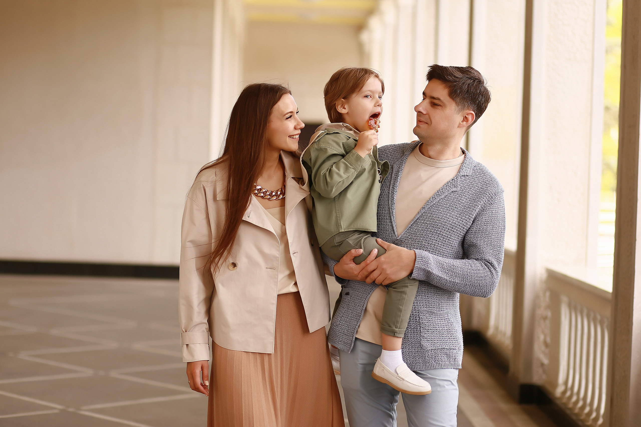 Семья Ани. Прогулка на Речном вокзале. Фотограф Москва Лара Чайка