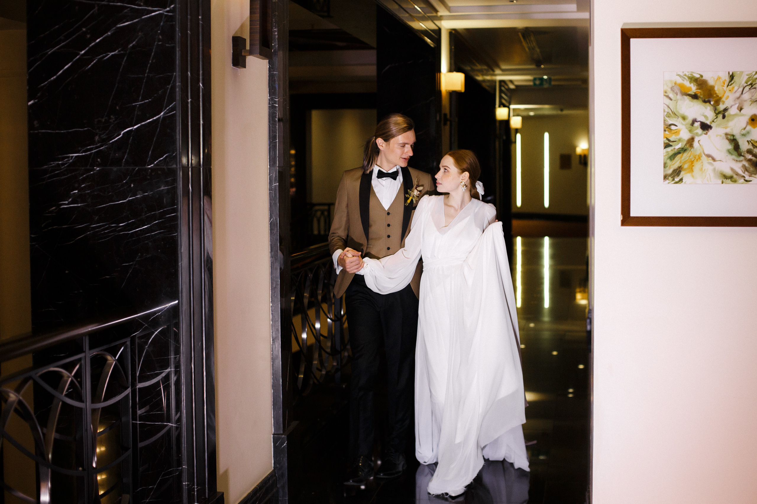 Свадебная фотосессия в отеле Коринтия. Свадебный фотограф в Санкт-Петербурге Никита Кузякин