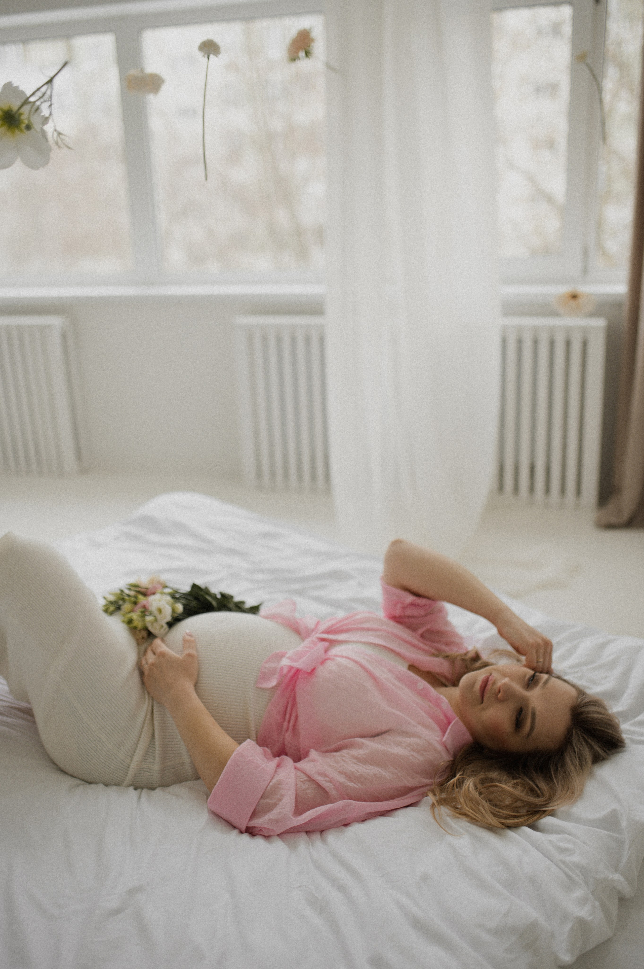 Оля в ожидании малыша. Семейная фотосессия Бутово Москва фотограф Алина Морщагина