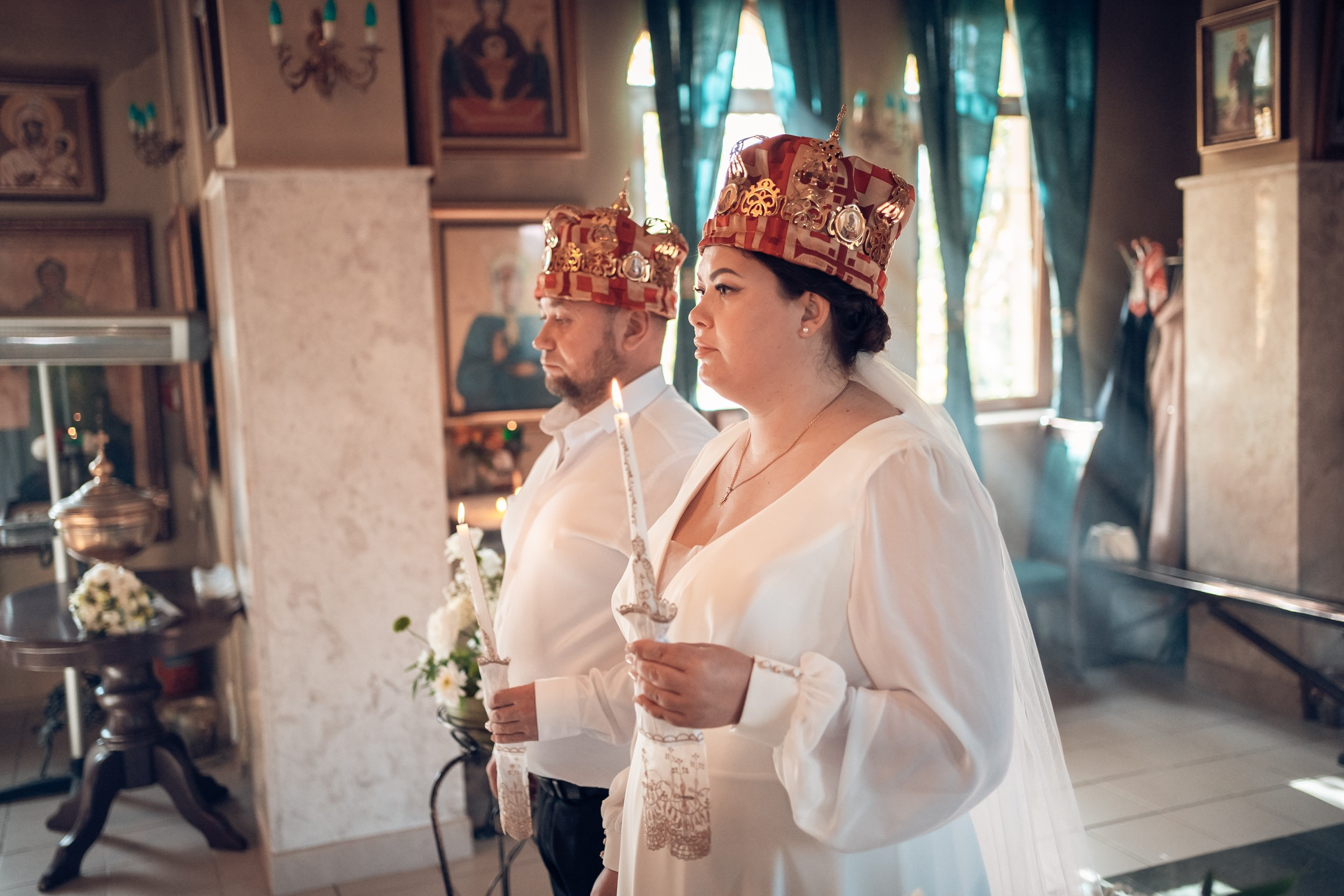 Венчание в храме Прп. Сергия Радонежского с. Орлиное. Церковный фотограф Севастополь