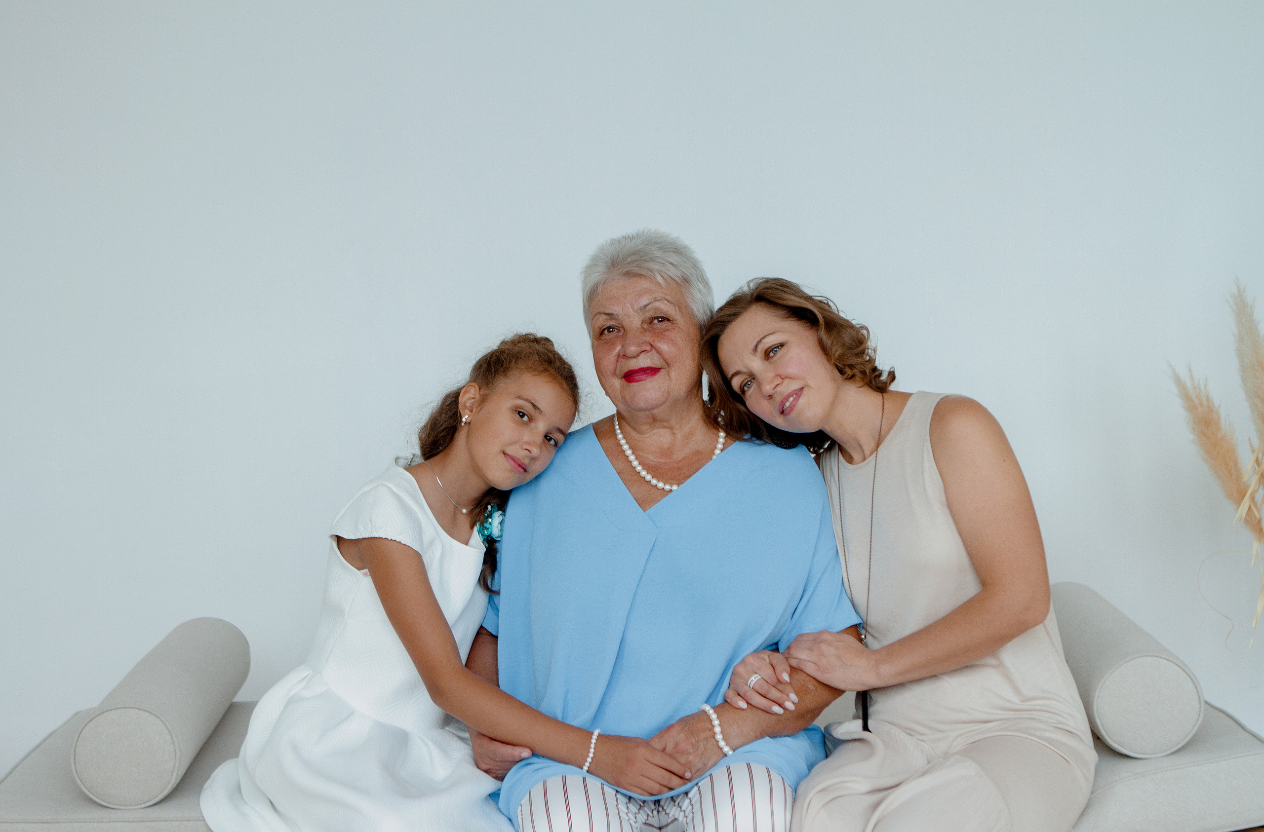 Семейная фотосессия в студии. Свадебный и семейный фотограф Ибрагимова Мария из Екатеринбурга