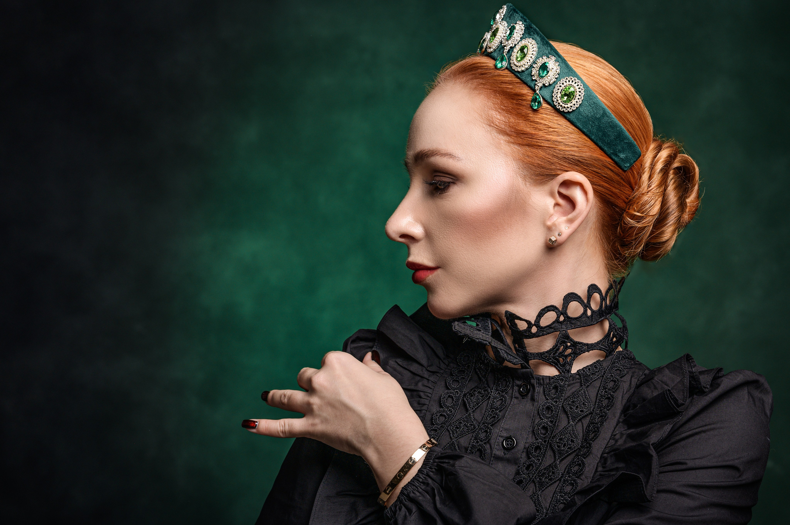 Студийная фотосессия в русском стиле для Веры. Фотограф Симферополь Крым Ольга Топоривская