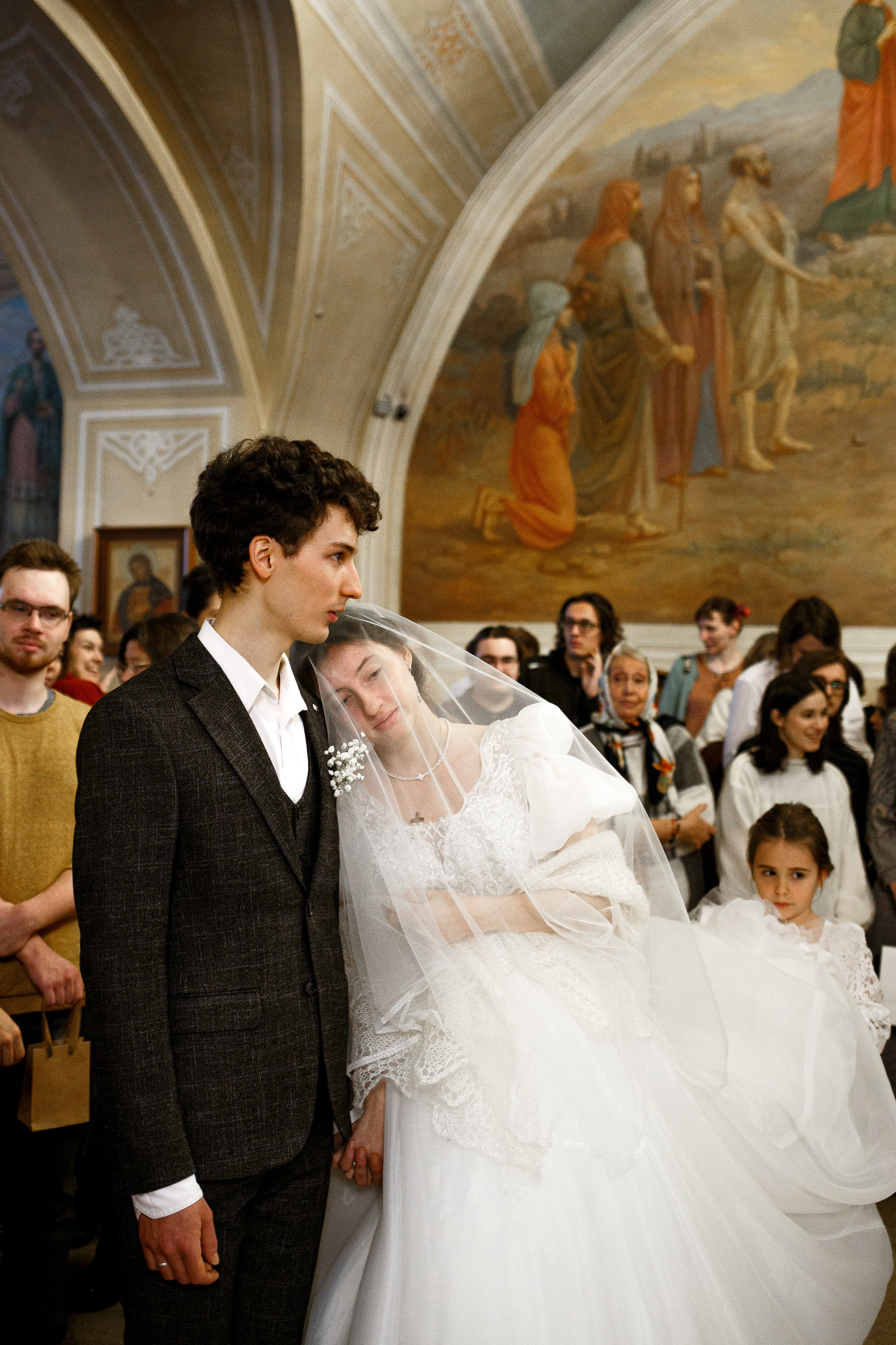 Необычное Венчание в храме Космы и Дамиана в Шубине. Красивые и трогательные кадры.