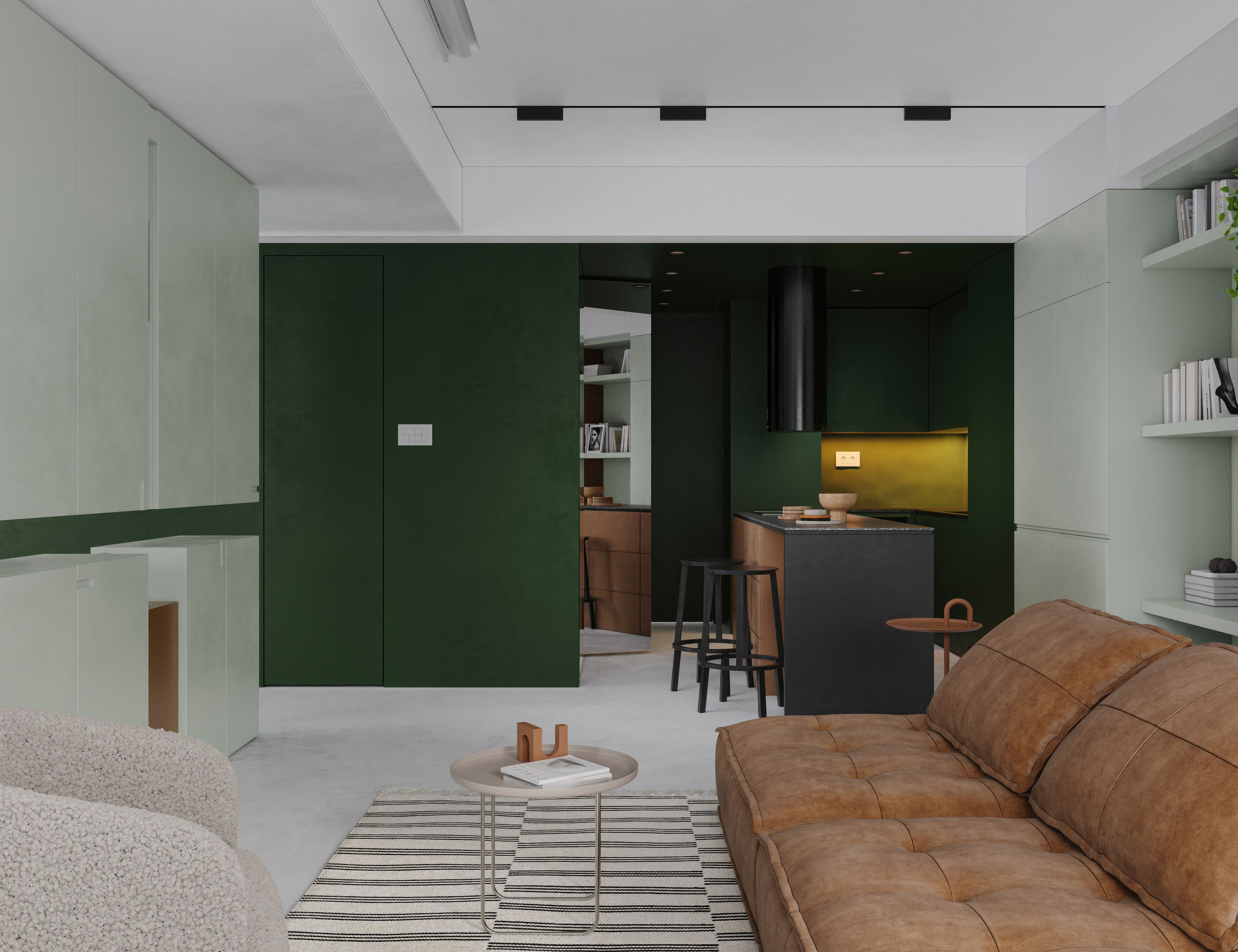 Квартира для WUYU Design. 3D визуализация интерьера и архитектурной среды