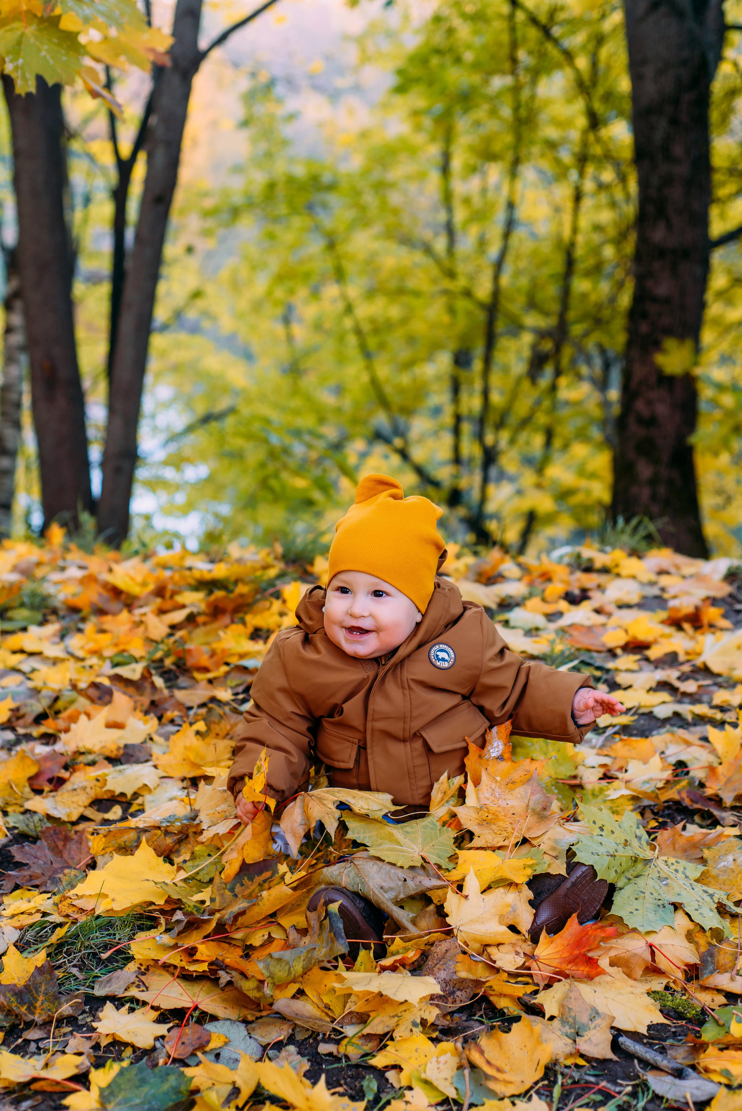 Ольга с семьей. Осенняя серия. Детский и семейный фотограф Эльмира Веселова