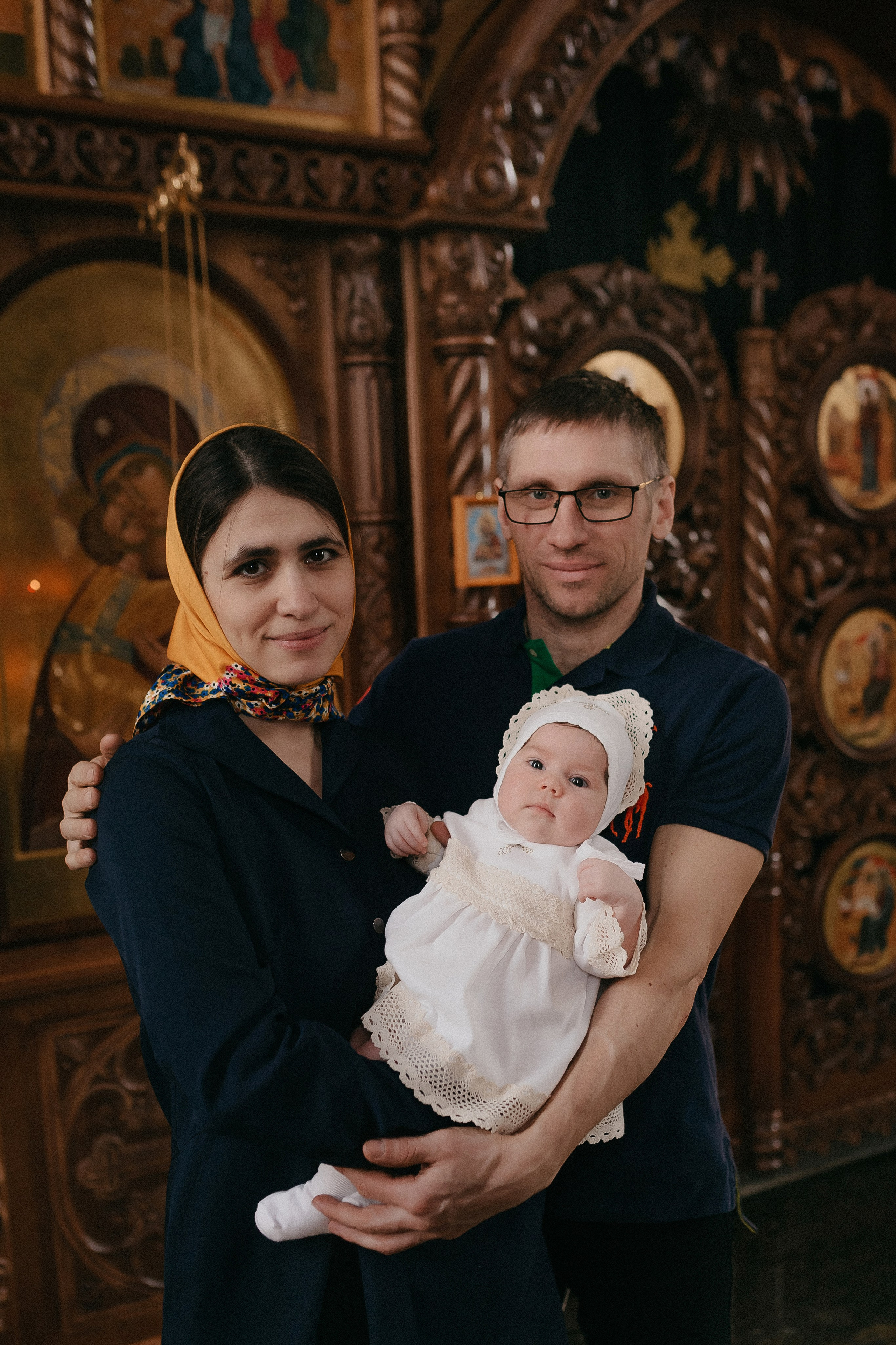 Крещение Арины. Храм Георгия Победоносца. Семейный фотограф в Сургуте