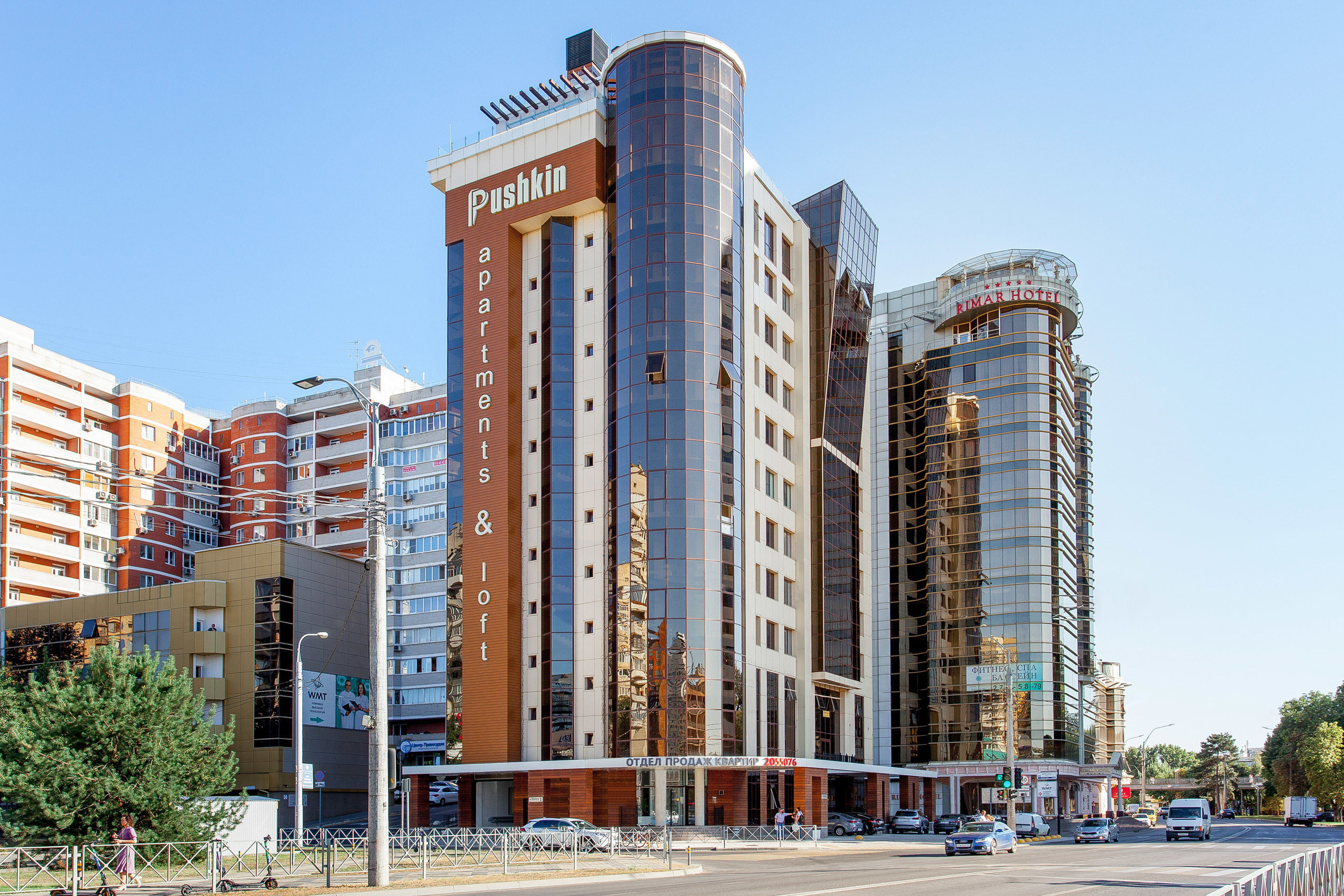 Квартира студия в Апартаментах Пушкин. Интерьерный фотограф Краснодар: профессионально по доступным ценам