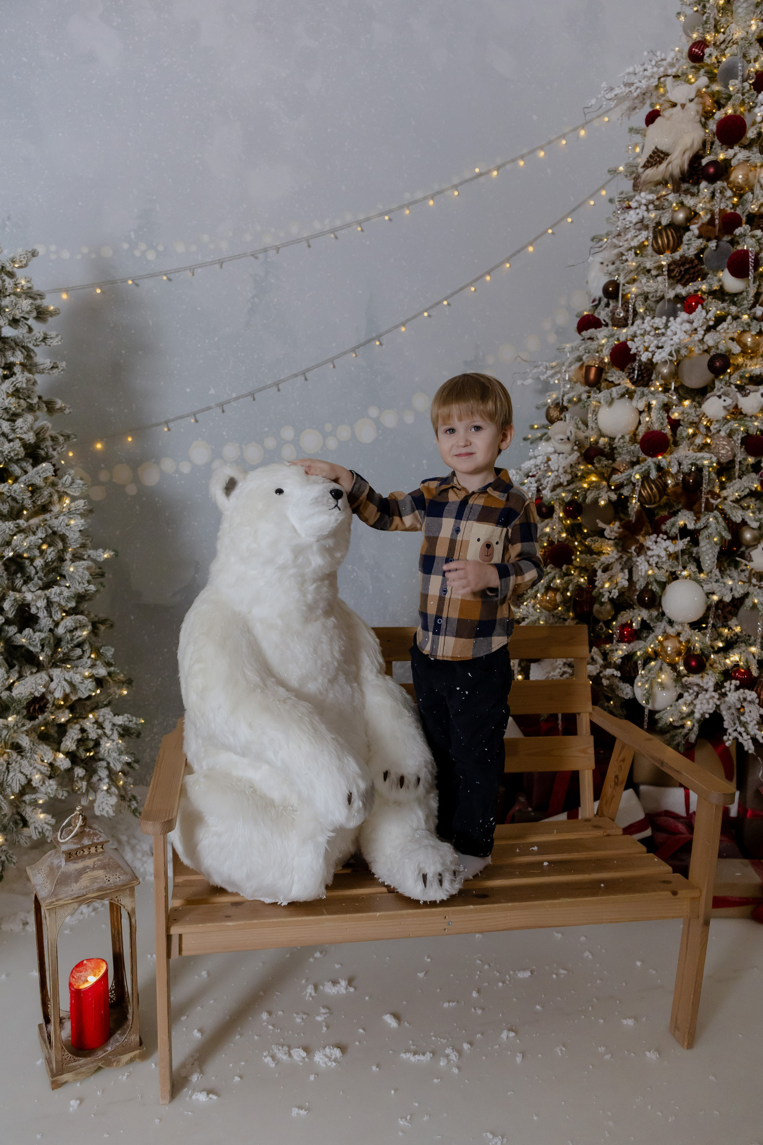 Новогодняя семейная съемка в студии. Фотограф в Новосибирске Екатерина Васильева