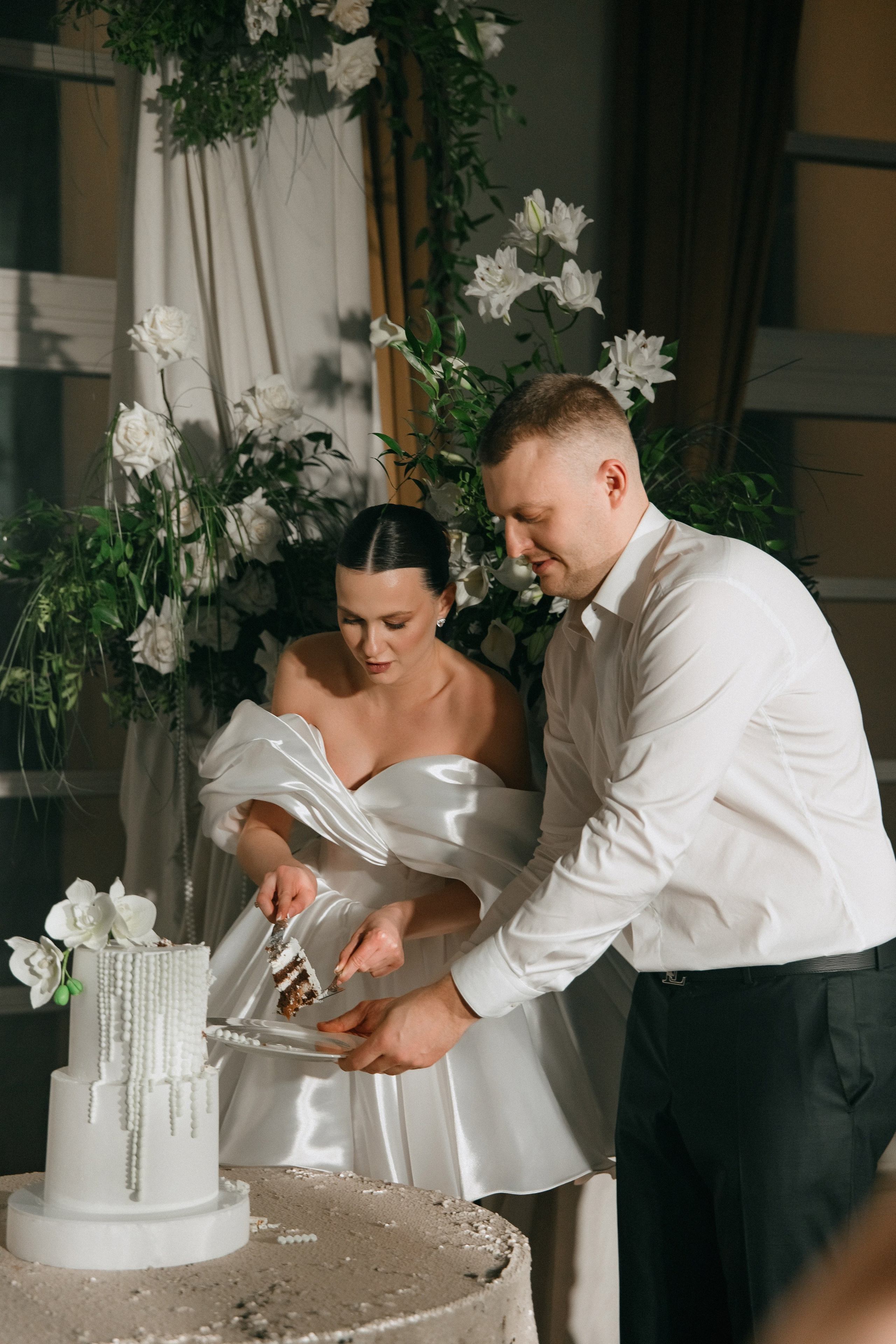 Свадебный банкет на вилле Политика. Свадебный фотограф Москва