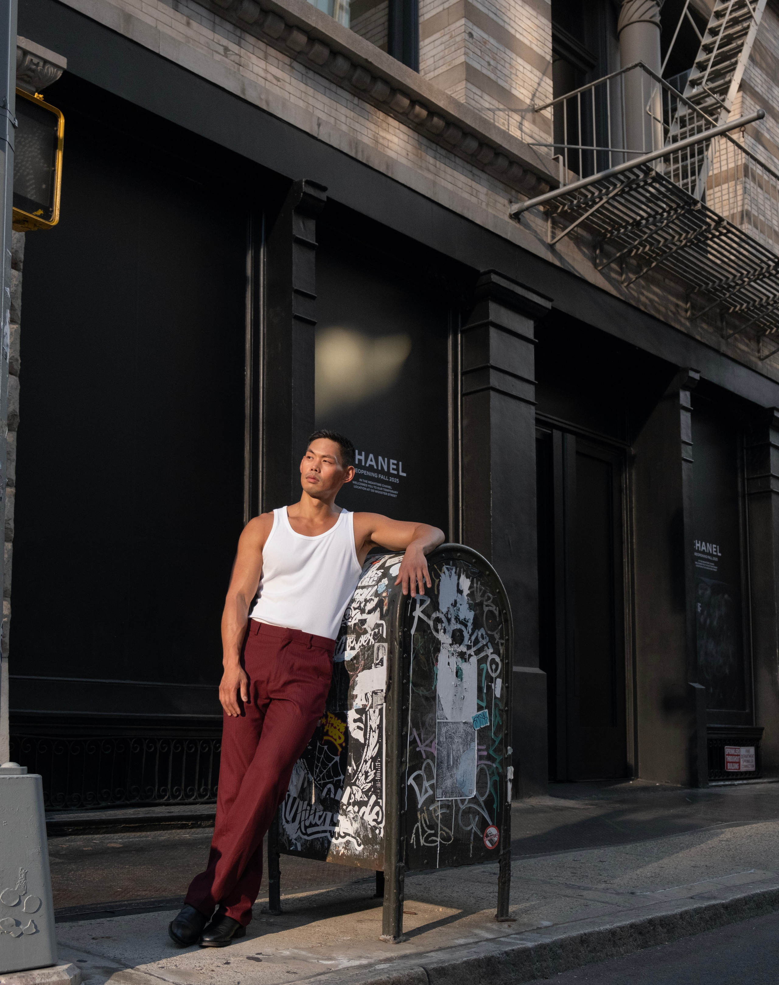 Street Photoshoot. Portrait and food photographer Sergei Sterling