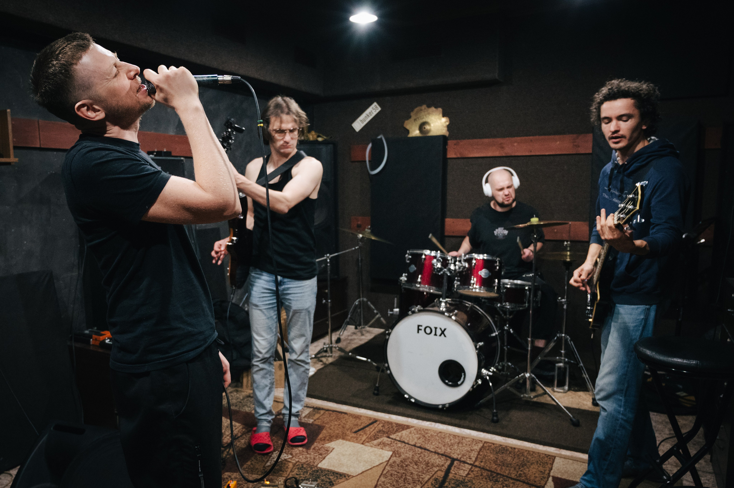 Репетиция группы «Прячемся!!!». Фотограф Анна Темнова. Пенза