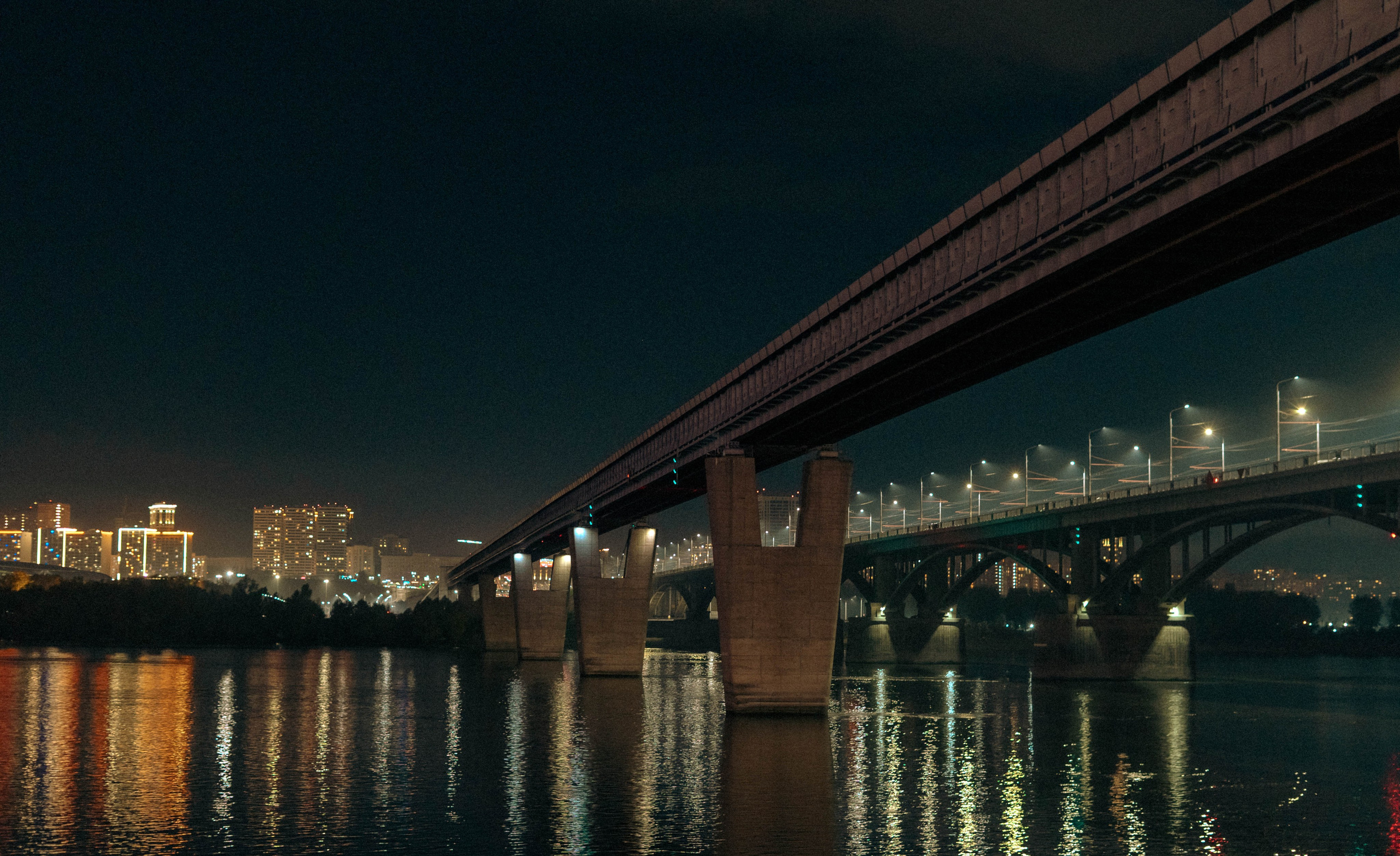 Фотосессия в ночном городе