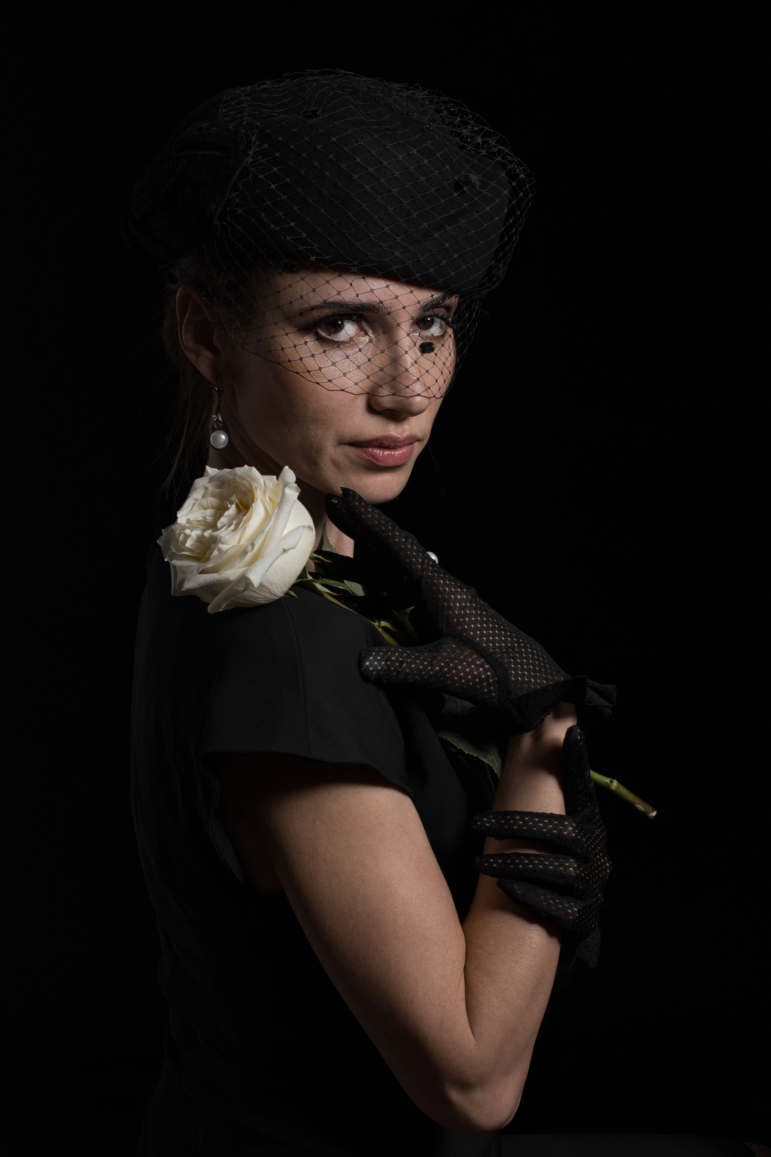 Роза в вуали. Фотограф Денис Кривопусков