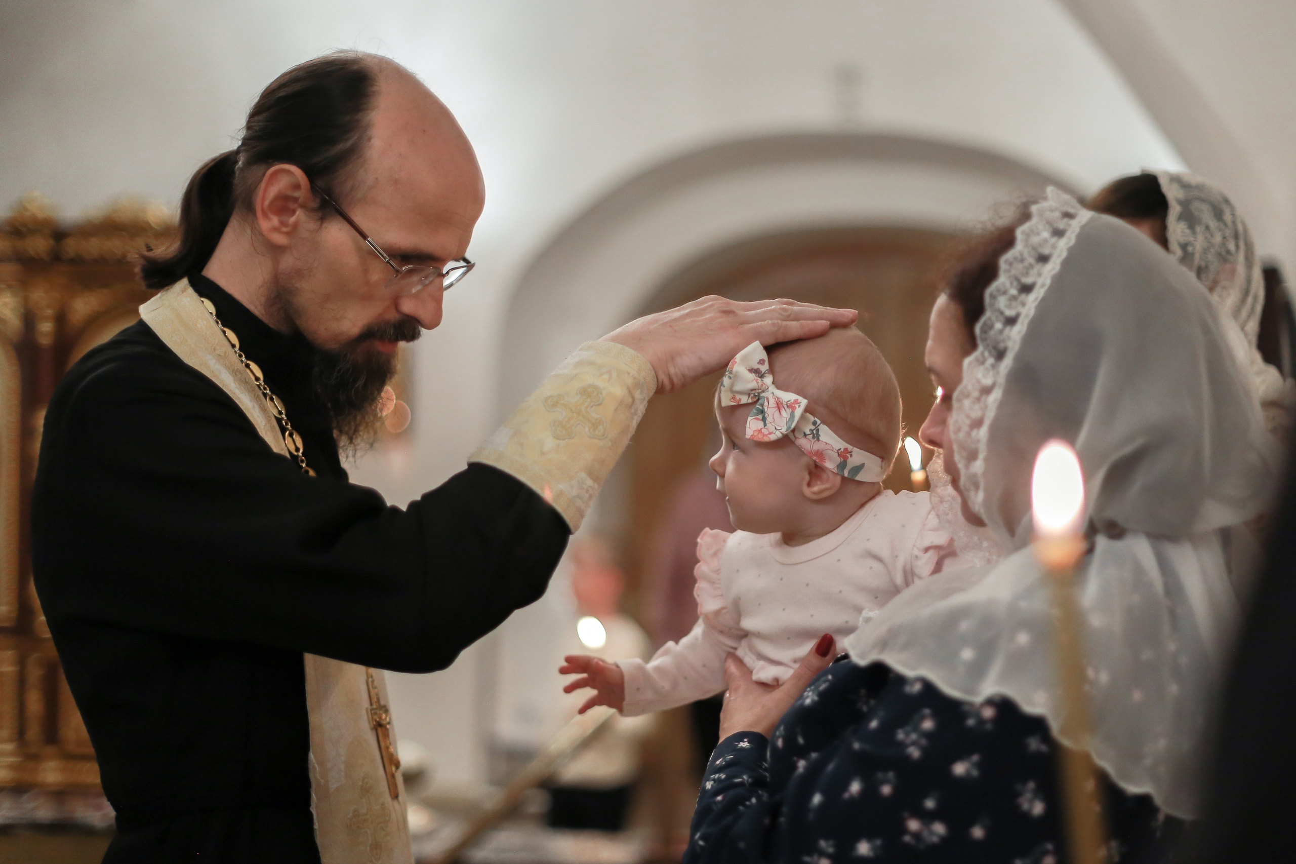 Крещение Машеньки. Храм Живоначальной Троицы в Останкино. Антонина Морозова, профессиональный семейный фотограф видеограф