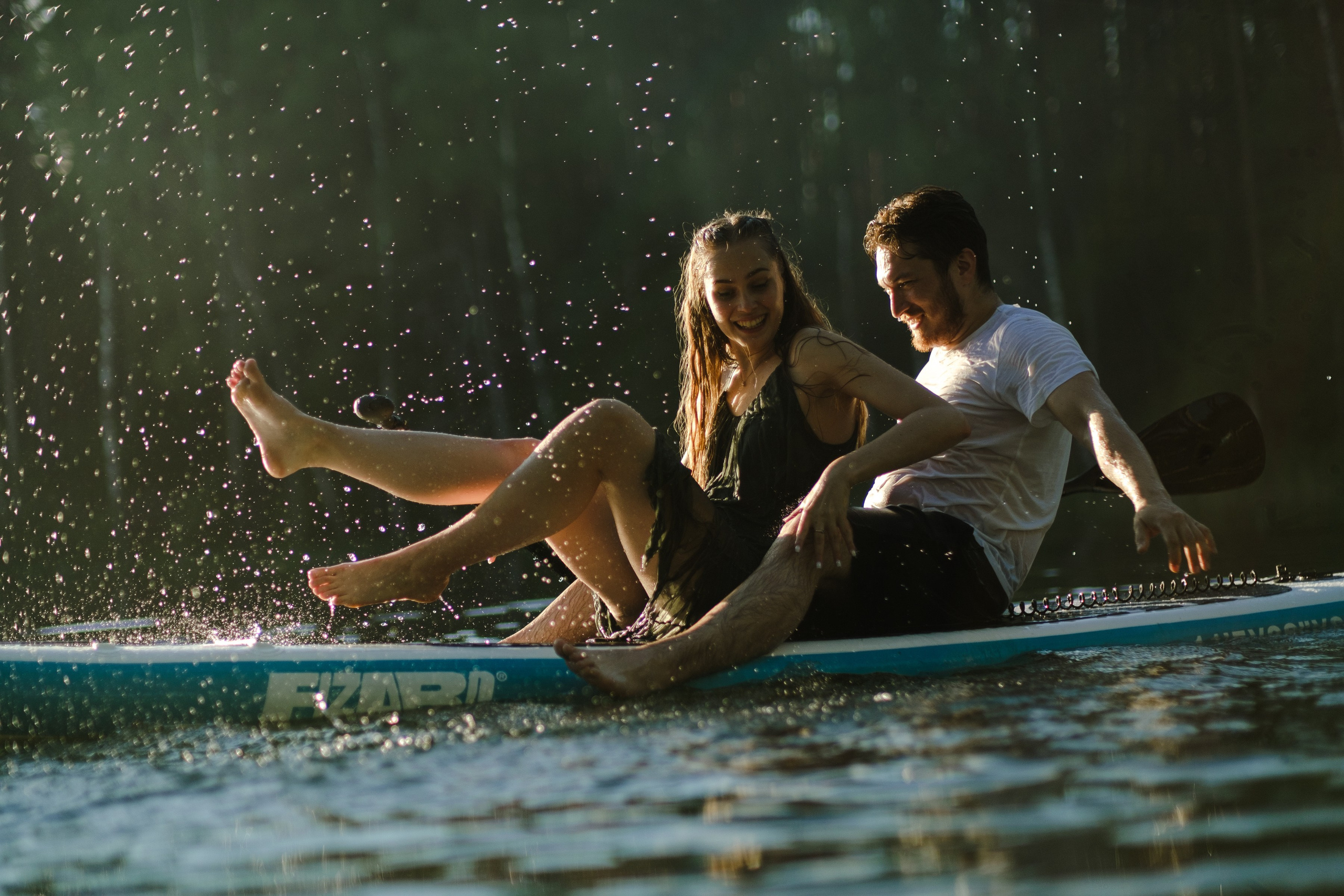 Петя и Лина, на сапах. Интерьерный фотограф и видеограф в Санкт-Петербурге Вадим Балбашевский