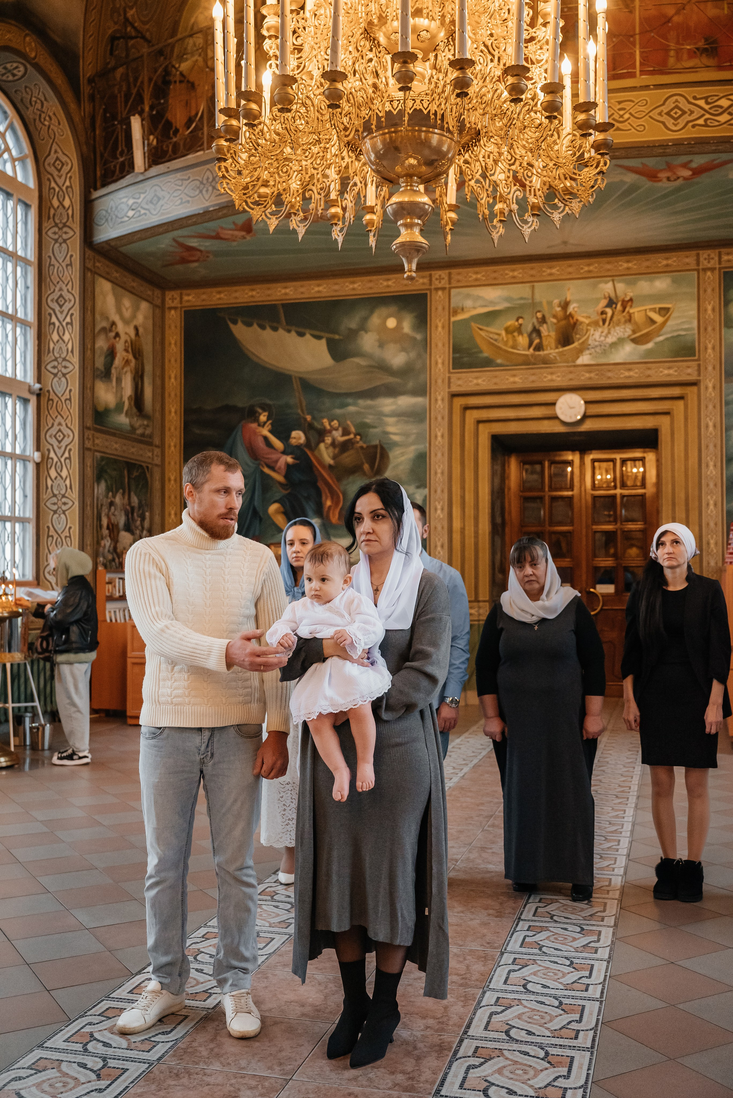 Крещение Ксеньи Храм Преполовения Пятидесятницы. Семейный и детский фотограф Кущ Наташа