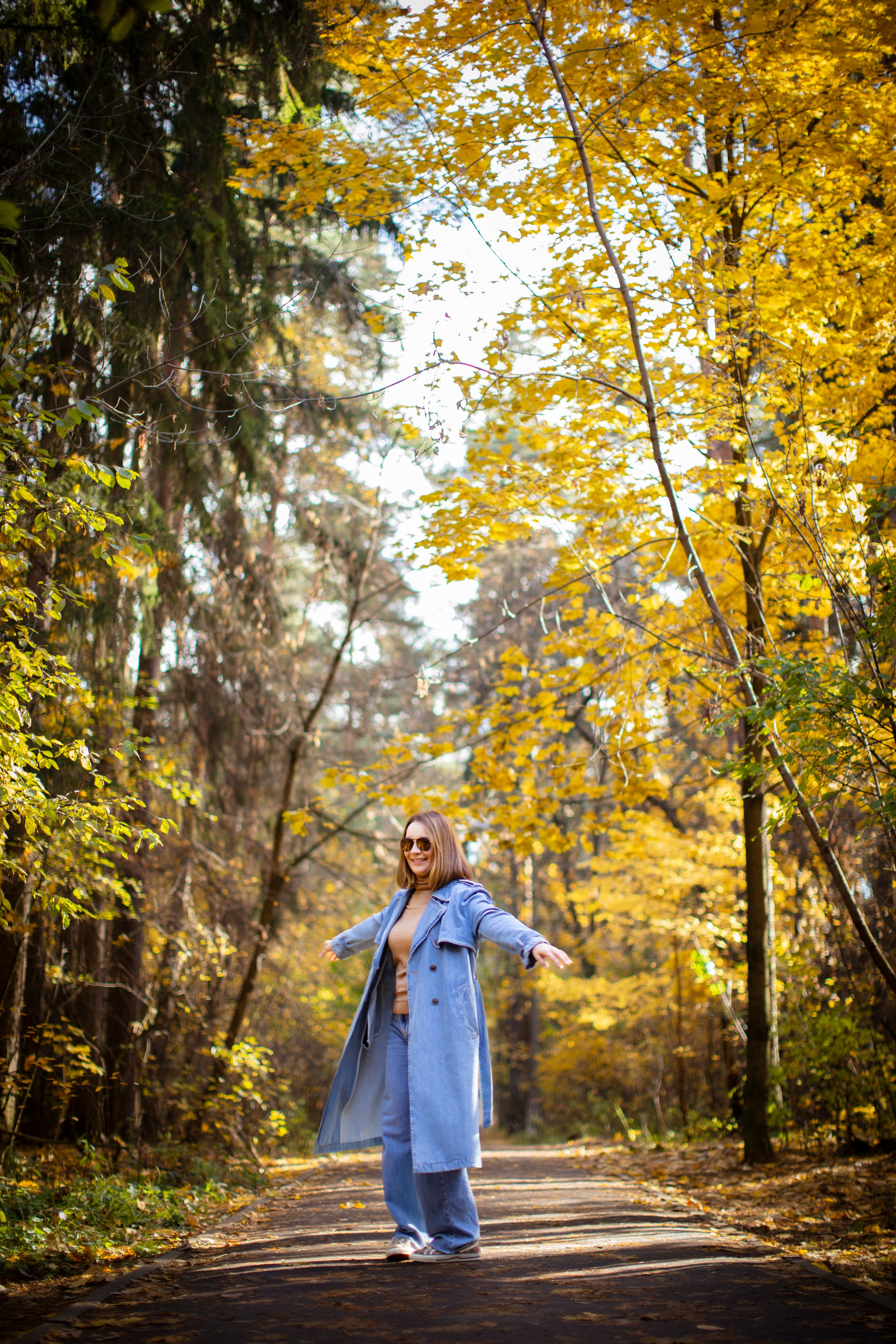 Елена и золотая осень. Фотограф Наталья Штукина