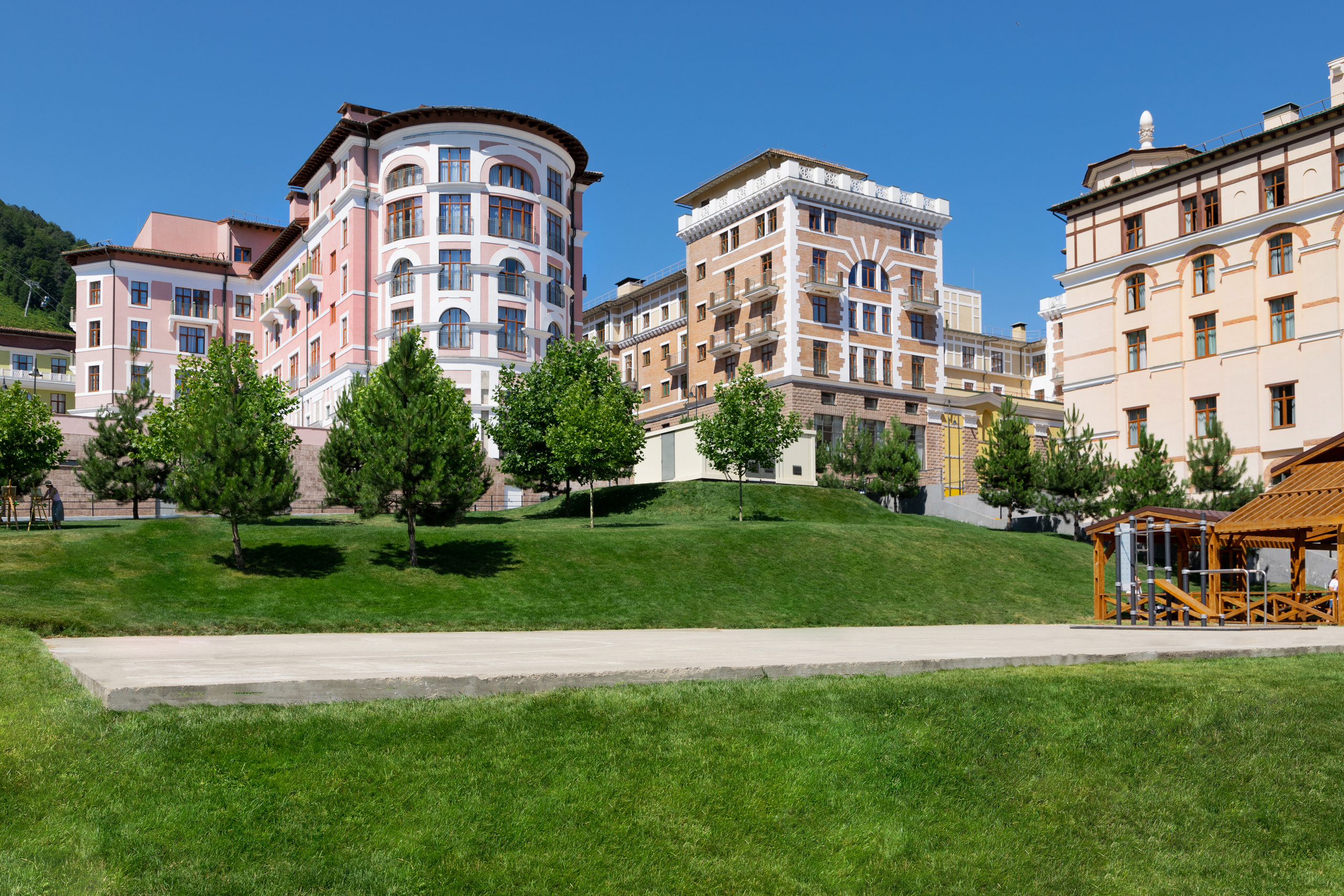 Фасадная фотосъёмка отелей Сочи. Отельный интерьерный фотограф Сочи