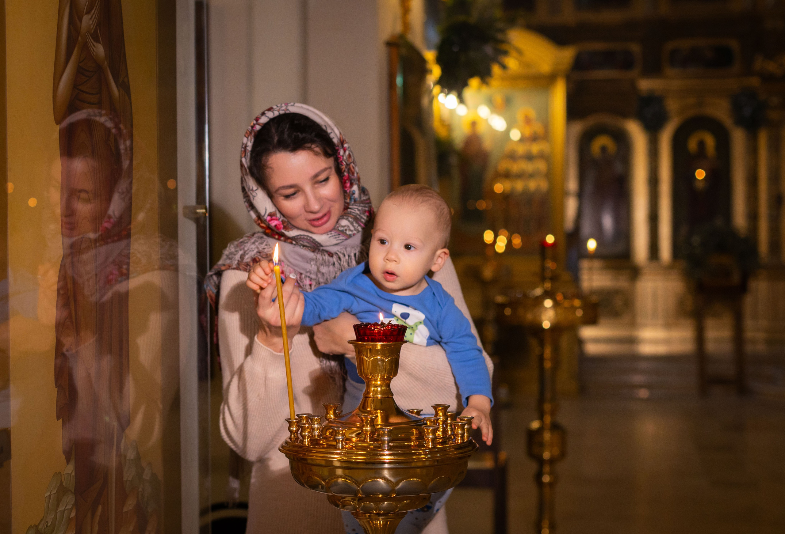 Таинство крещения Алексея. Семейный и детский фотограф Анна Петракова