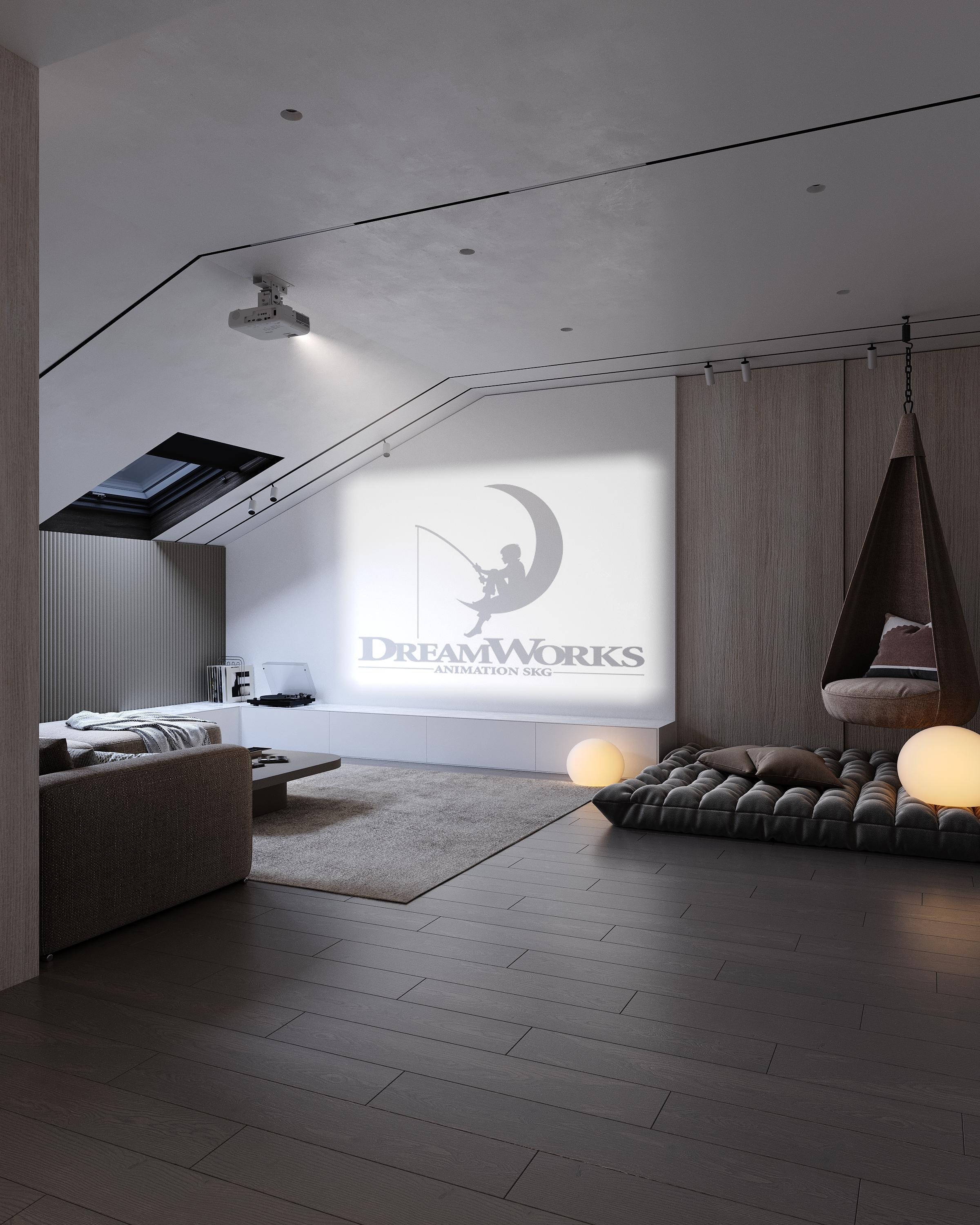 Чердачный этаж. Дизайнер интерьера Еремина Юлия