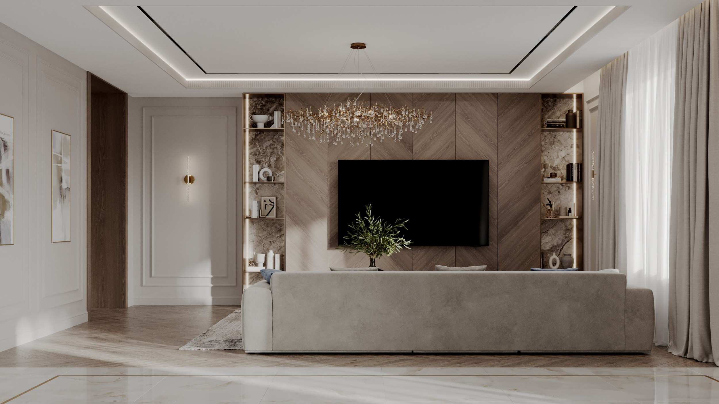 Appartment 130 sq m. Профессиональный дизайнер интерьера