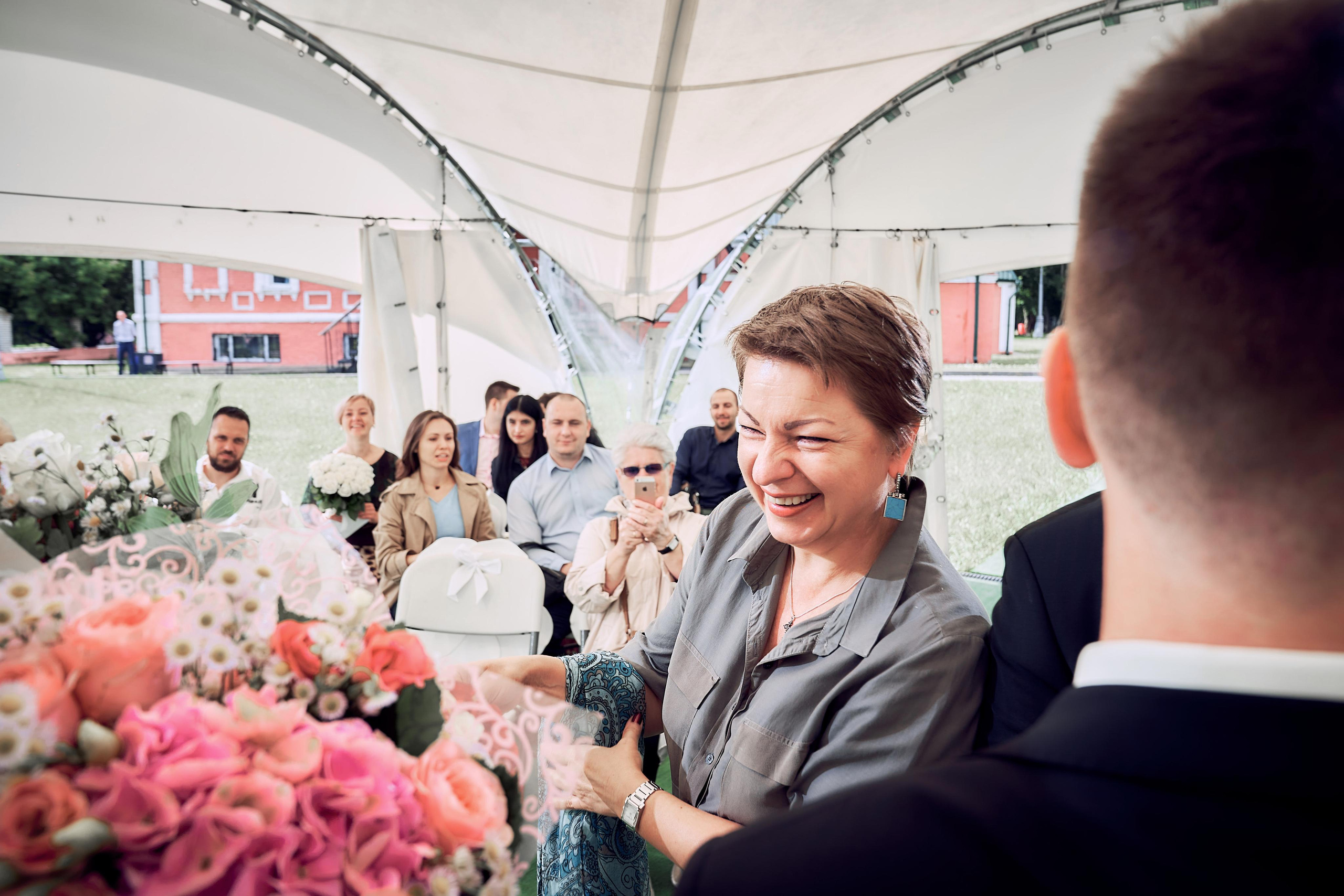 ЗАГС, Коломенское, гости поздравляют