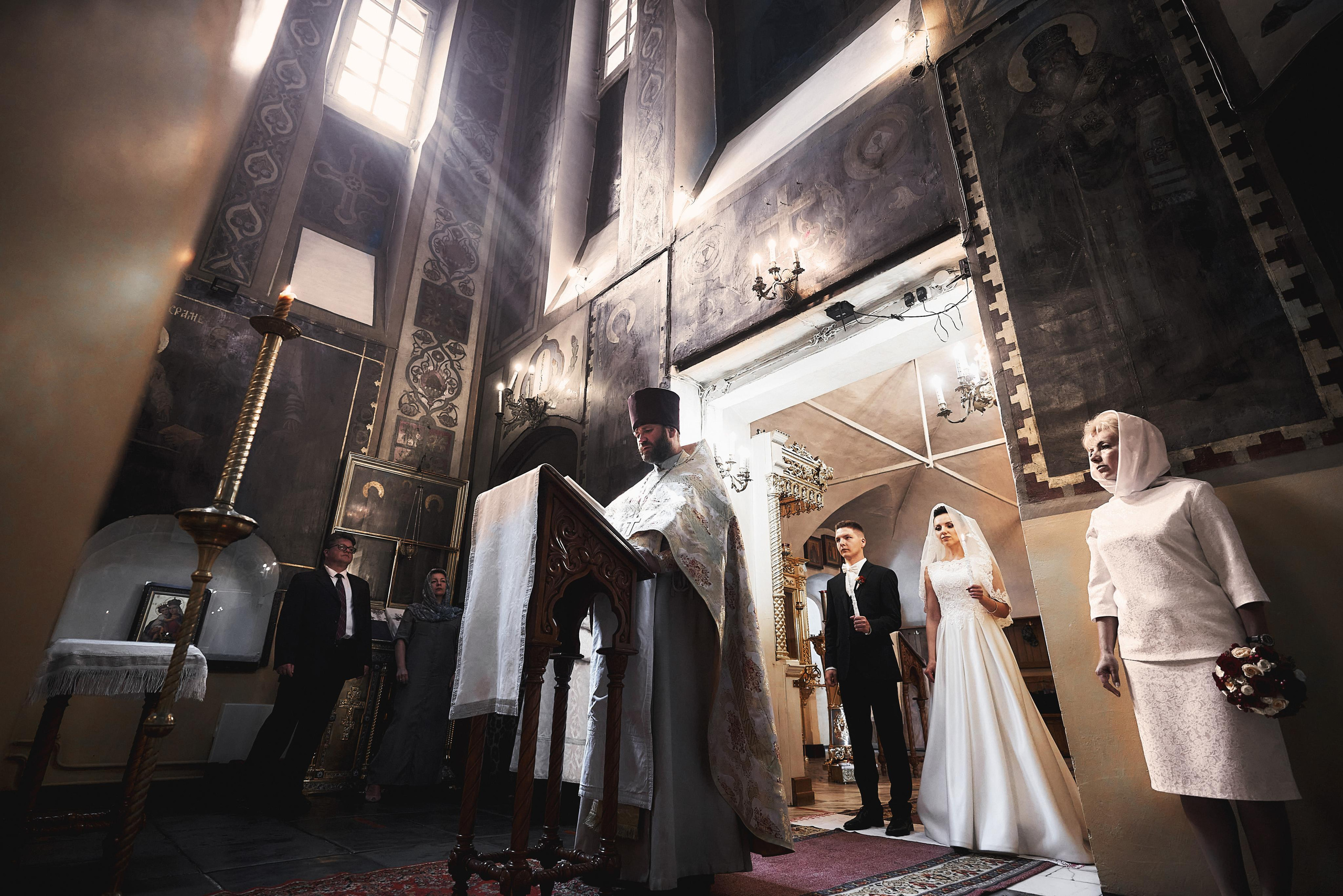 Венчание, муж и жена,  Храм Казанской Божией матери