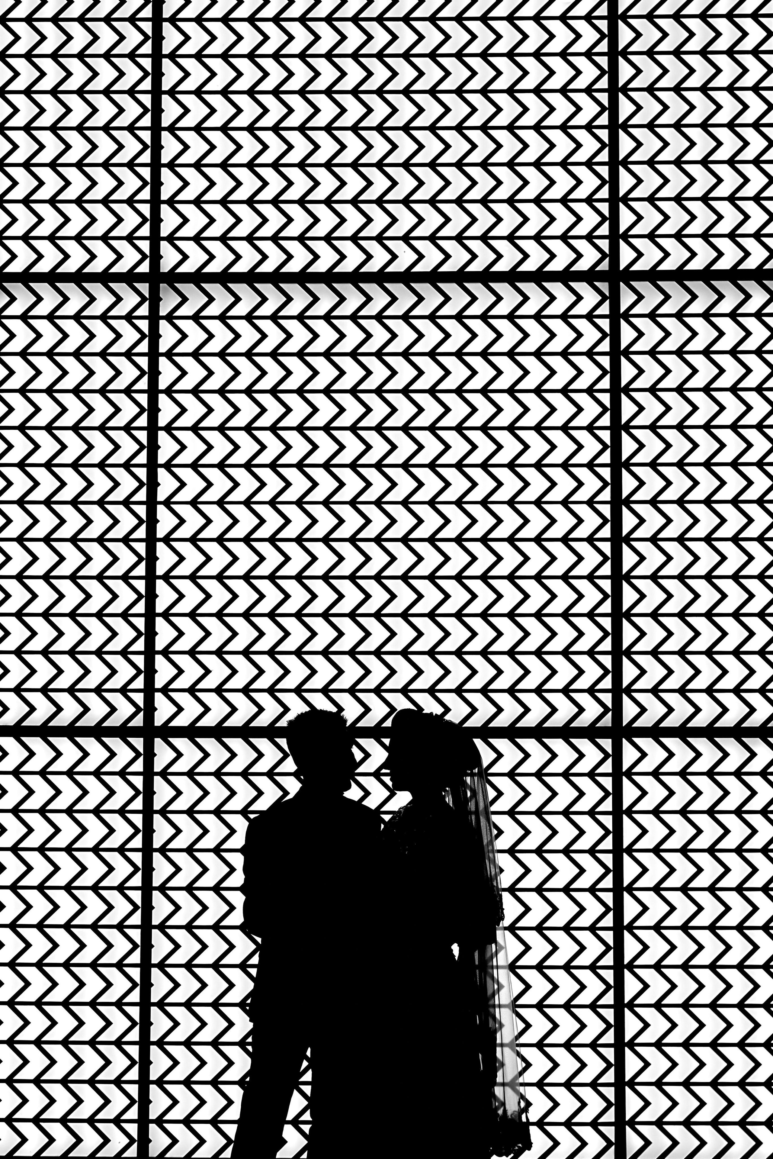 Силуэт жениха и невесты