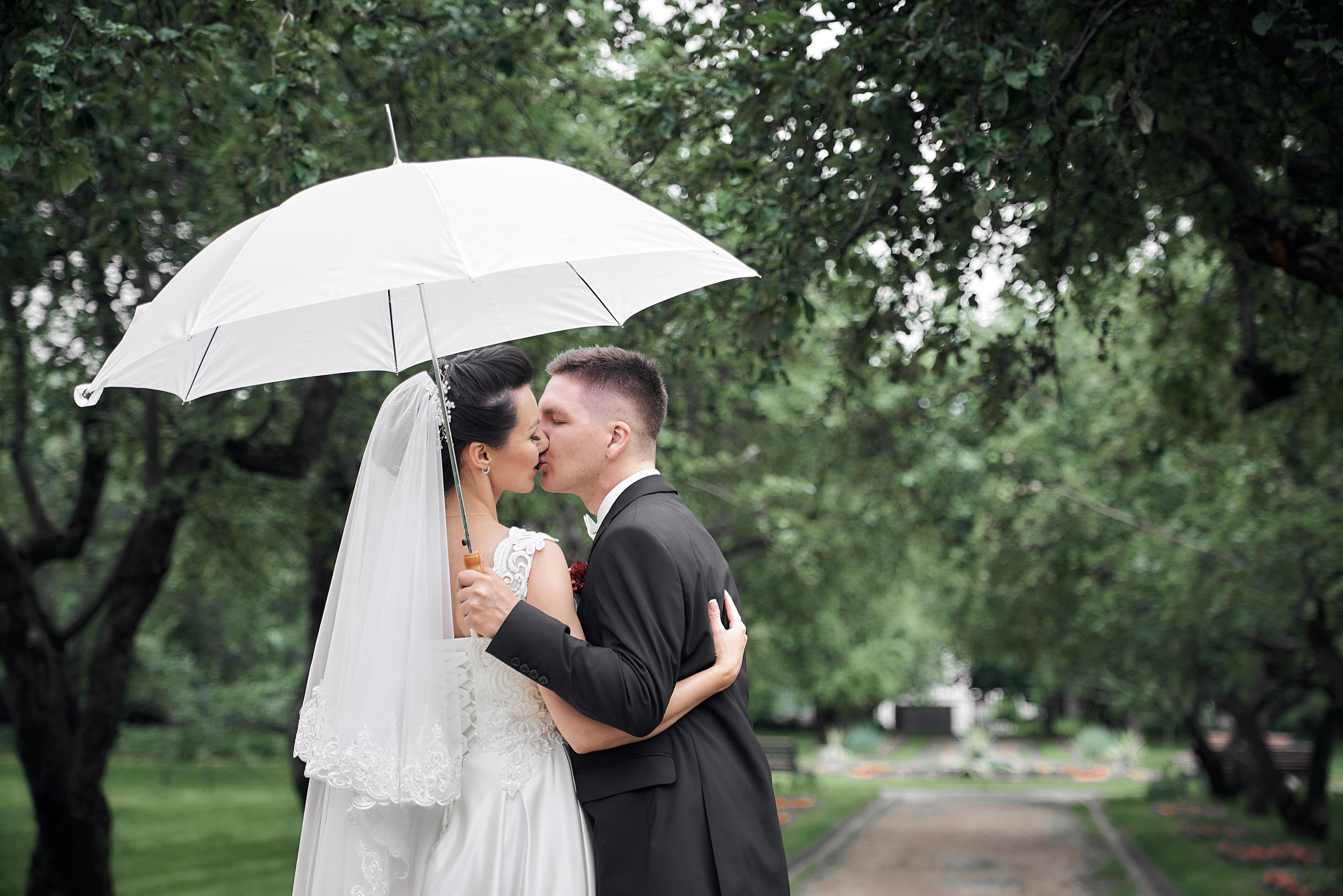 свадебная прогулка, коломенское, москва, зонт