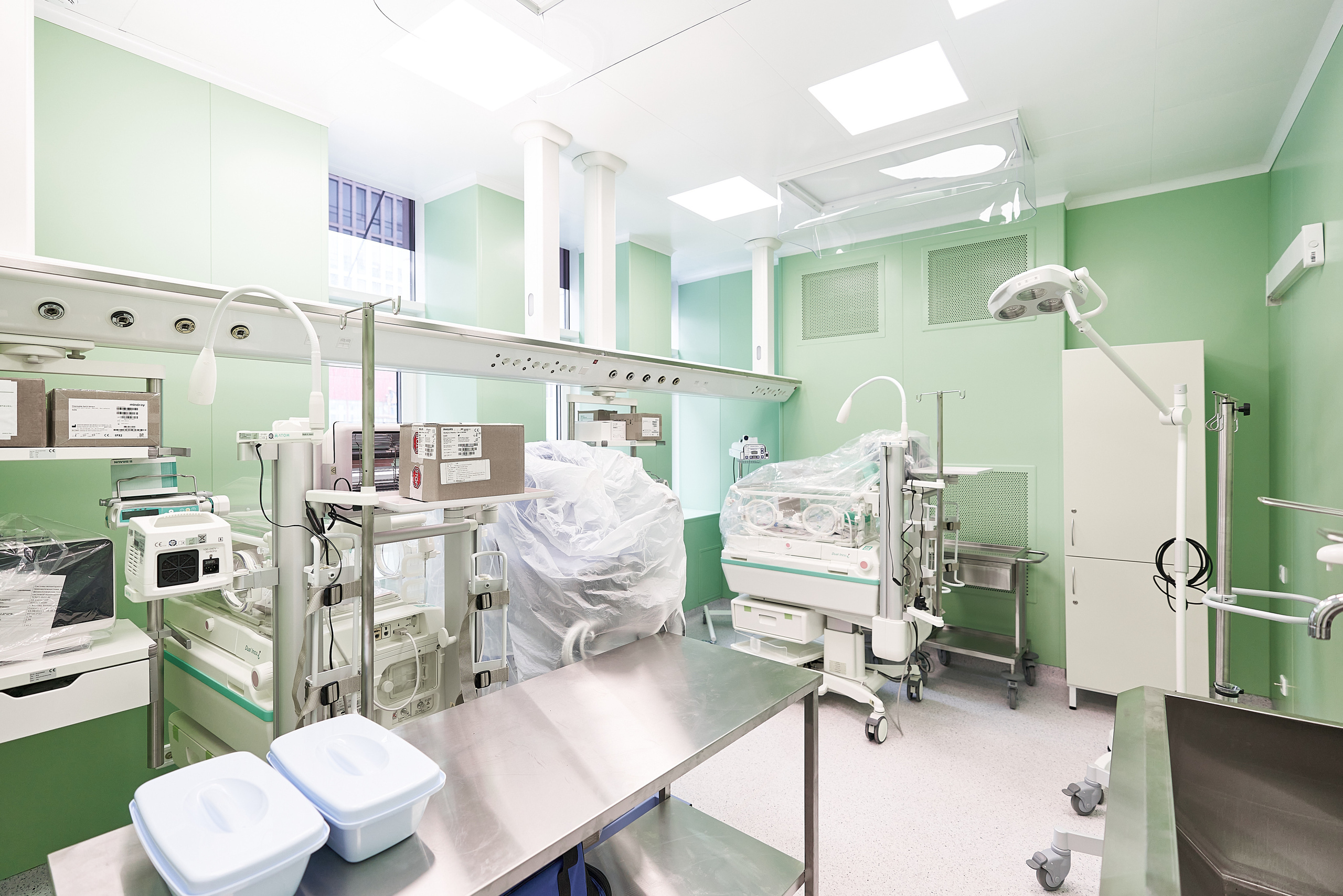 Родильный дом медцентра в Коммунарке. Фотограф Евгений Опарин