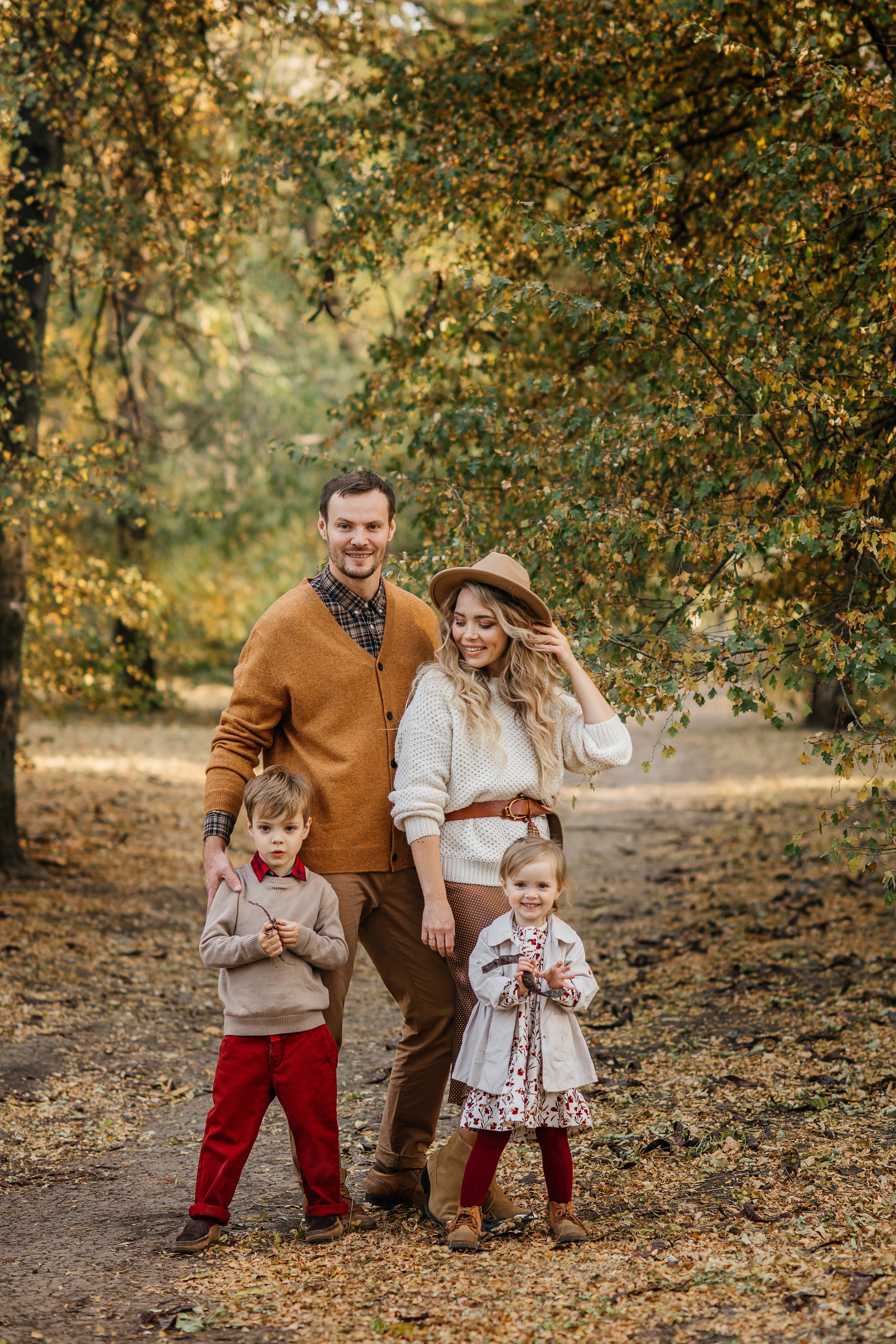 Осенняя прогулка семьи. Свадебный и семейный фотограф Надежда Соловьева