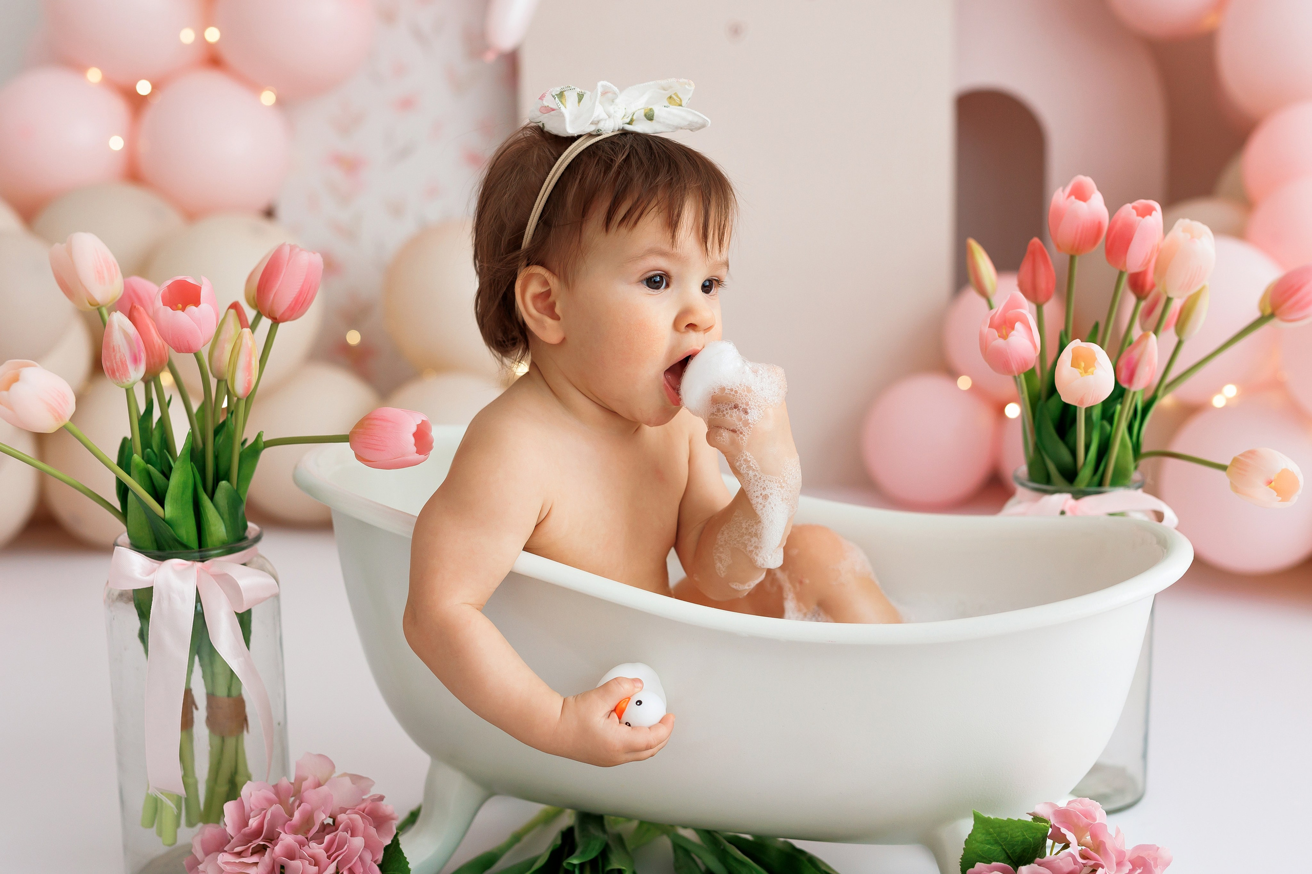 Ванночки годик. Профессиональная детская и семейная фотостудия в Краснодаре