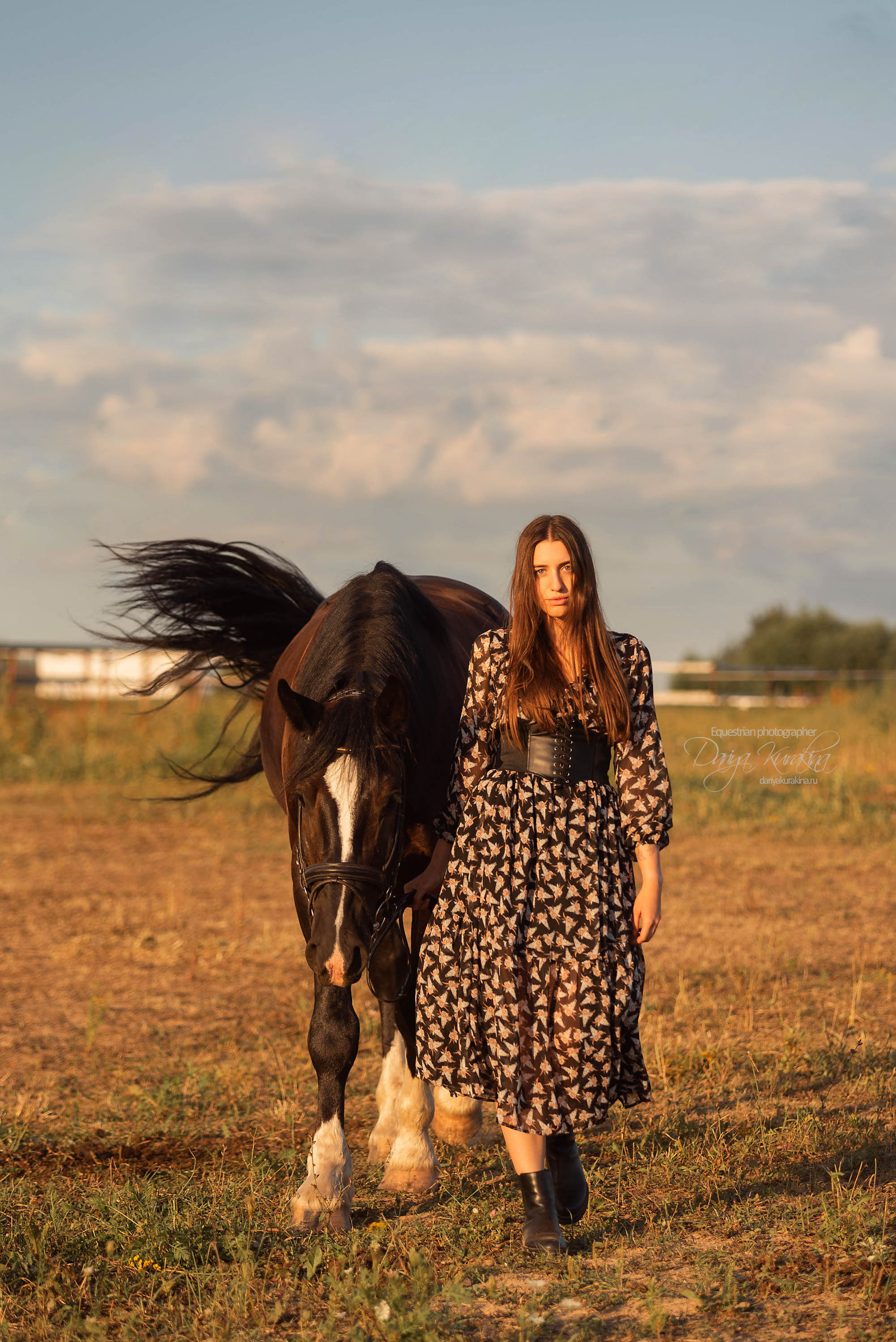 Юля и Корсар. Конный фотограф Куракина Дарья • Фотосессии с лошадьми