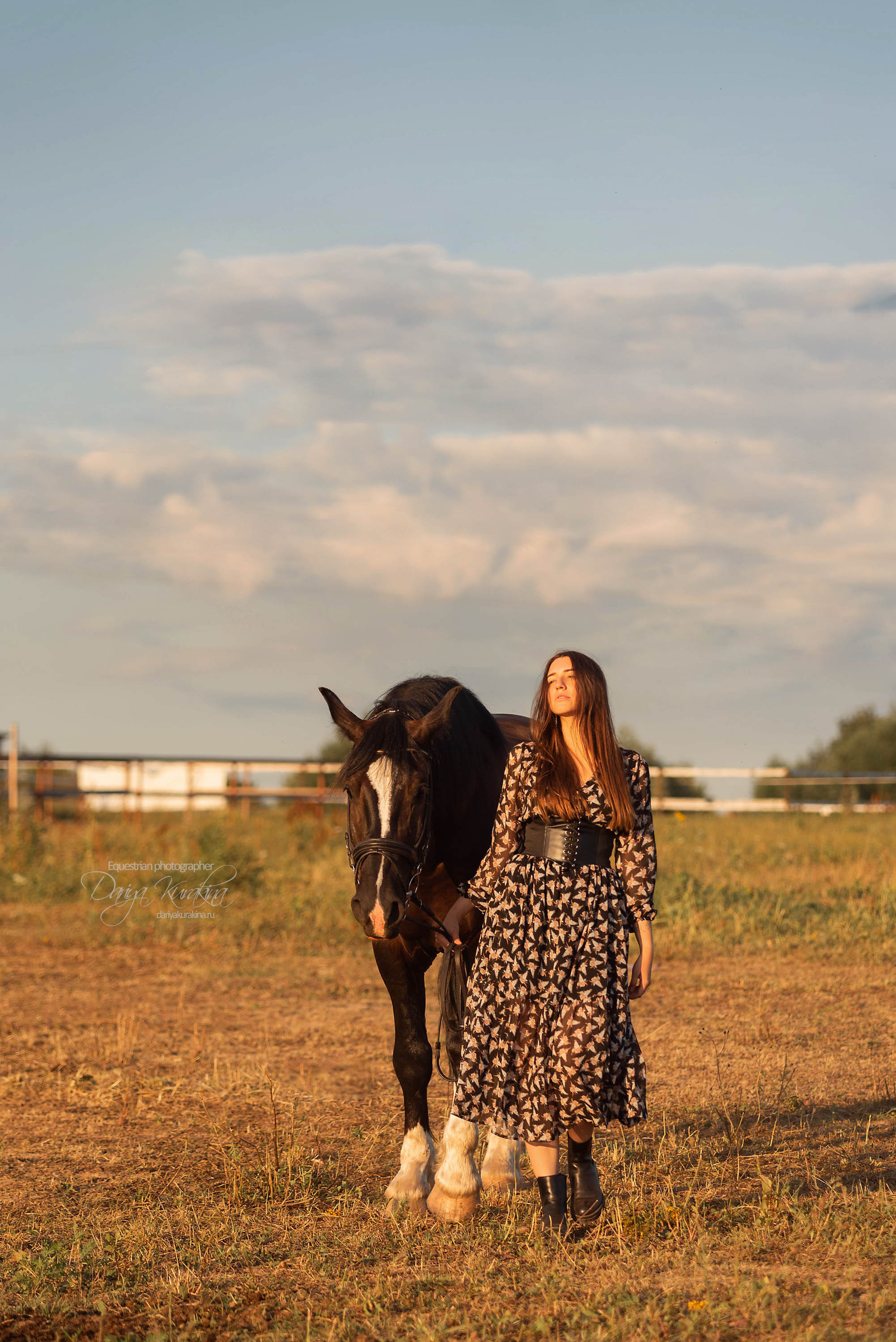 Юля и Корсар. Конный фотограф Куракина Дарья • Фотосессии с лошадьми
