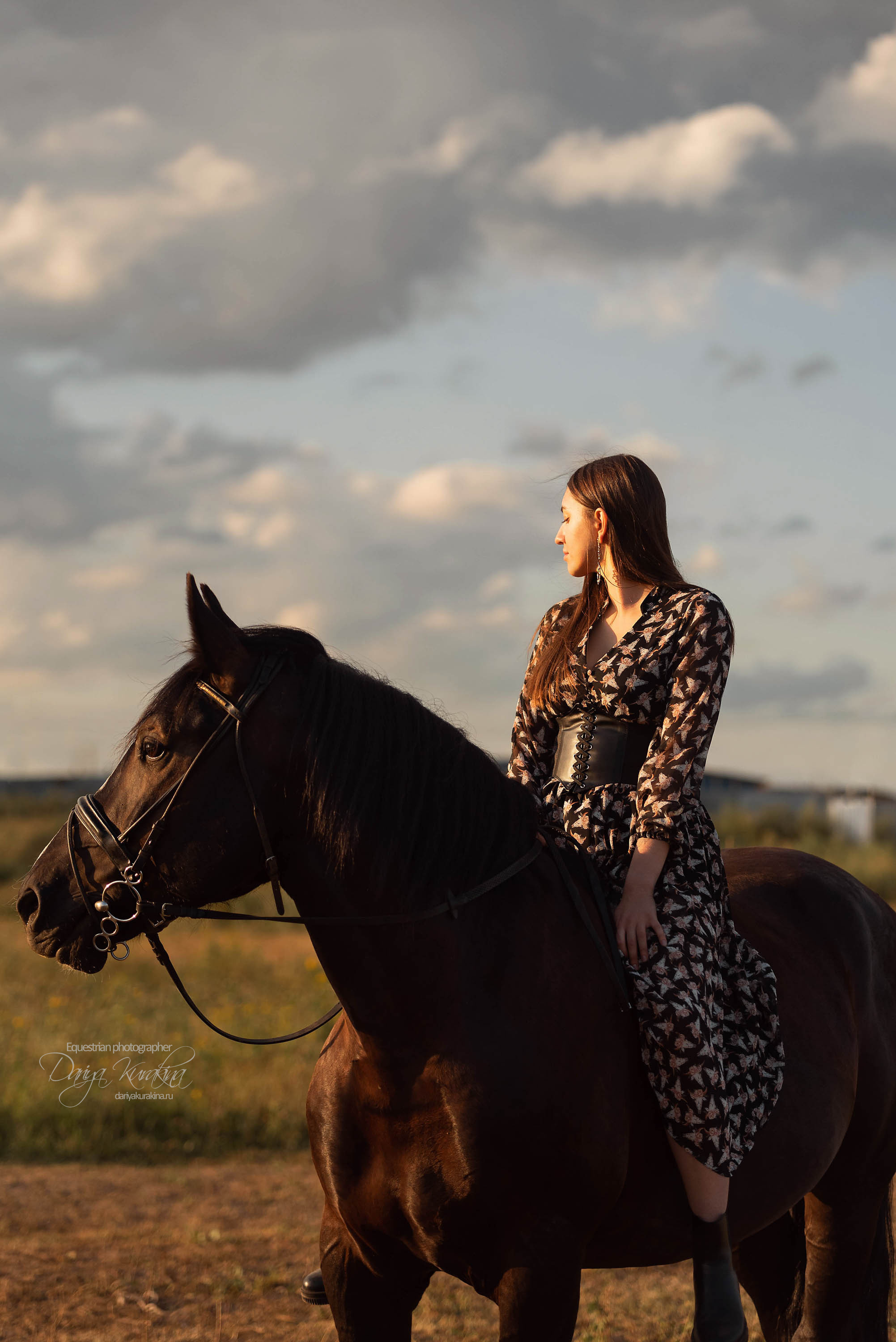 Юля и Корсар. Конный фотограф Куракина Дарья • Фотосессии с лошадьми